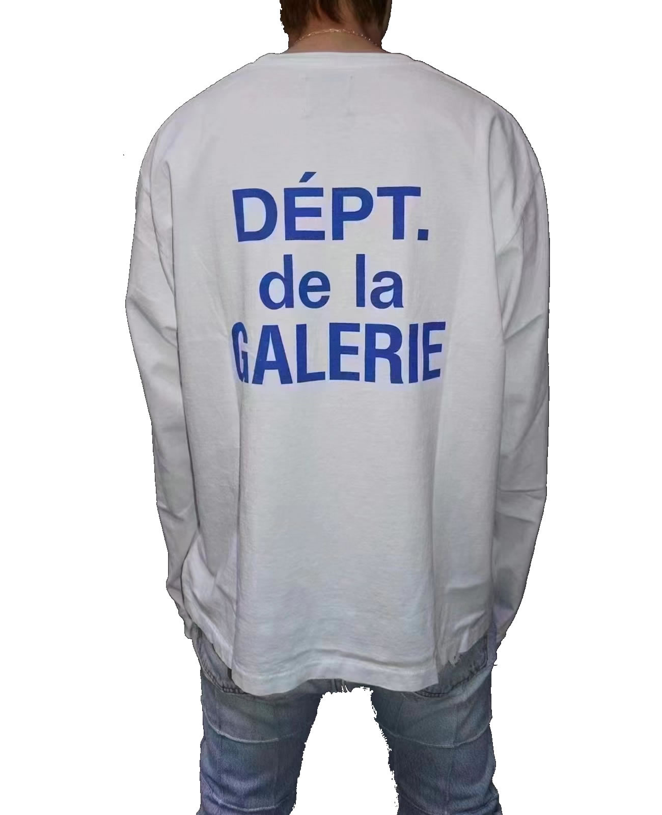 Gallery Dept. French Collector L S Tee White Blue Fw21 (2) - newkick.vip