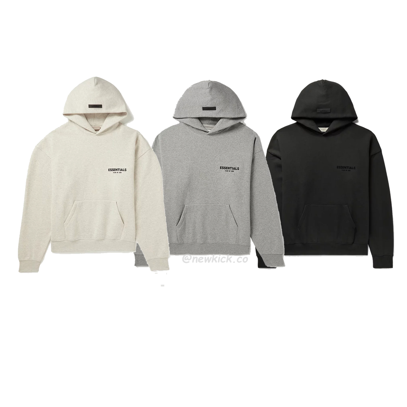 Fear Of God Essentials Core Collection Kids Pullover Hoodie Dark Heather Oatmeal (1) - newkick.vip