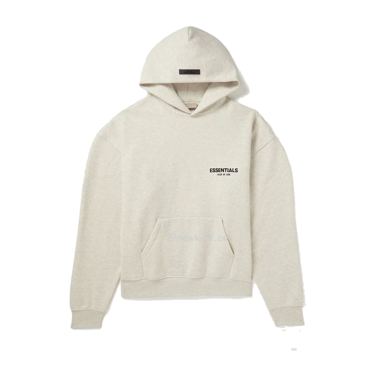 Fear Of God Essentials Core Collection Kids Pullover Hoodie Dark Heather Oatmeal (10) - newkick.vip