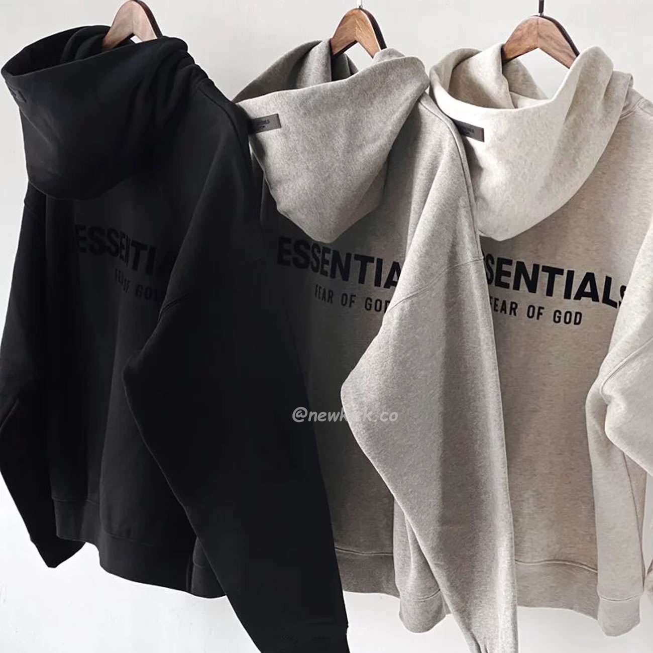 Fear Of God Essentials Core Collection Kids Pullover Hoodie Dark Heather Oatmeal (11) - newkick.vip