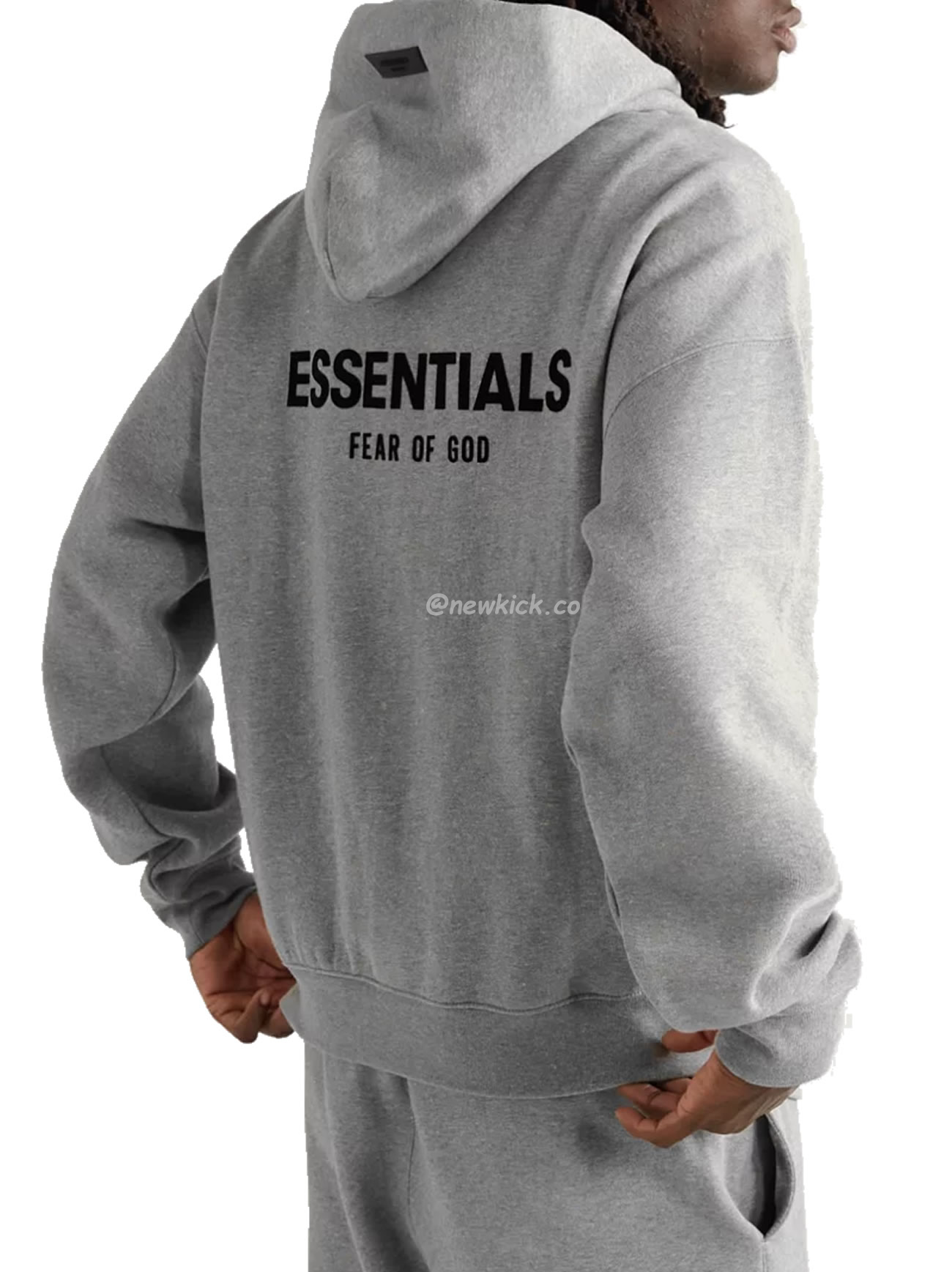 Fear Of God Essentials Core Collection Kids Pullover Hoodie Dark Heather Oatmeal (3) - newkick.vip