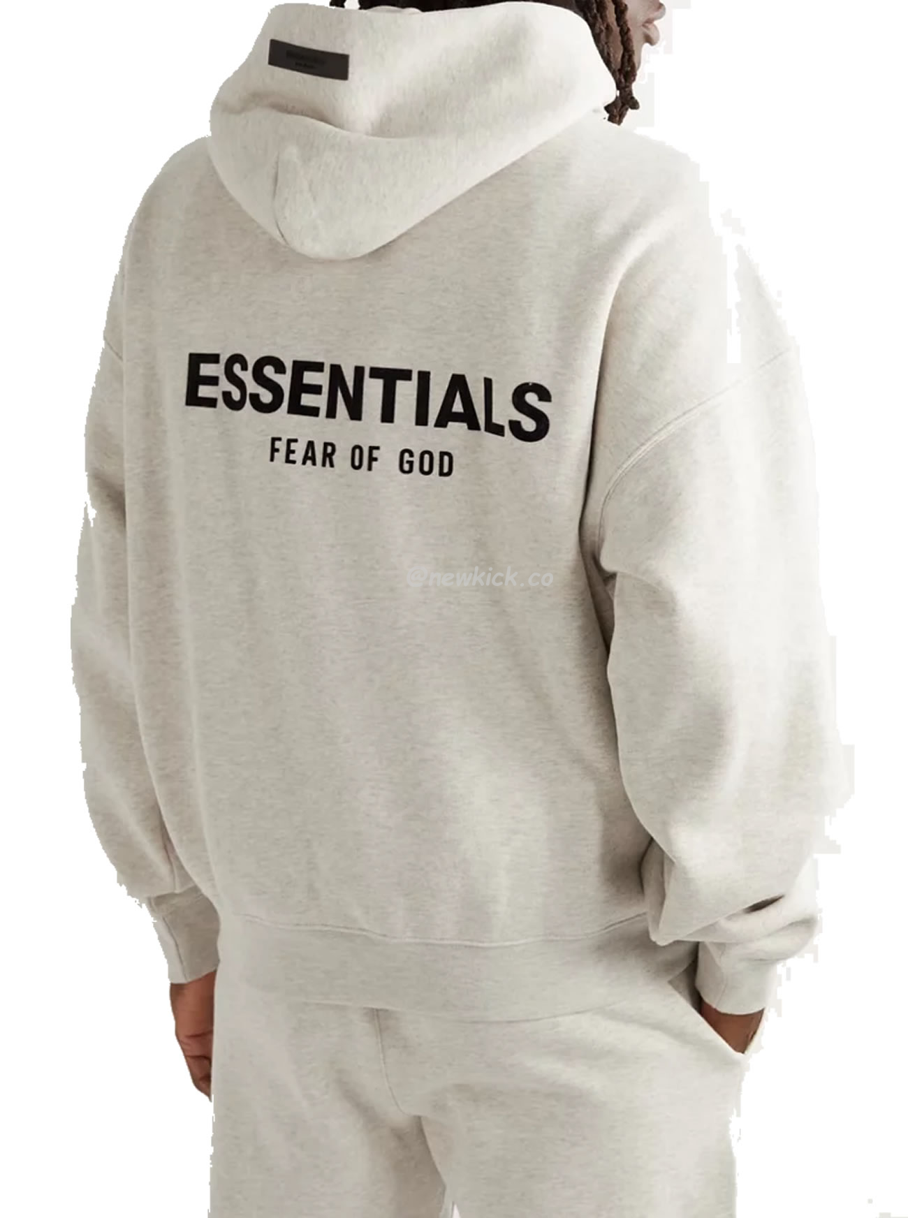 Fear Of God Essentials Core Collection Kids Pullover Hoodie Dark Heather Oatmeal (4) - newkick.vip