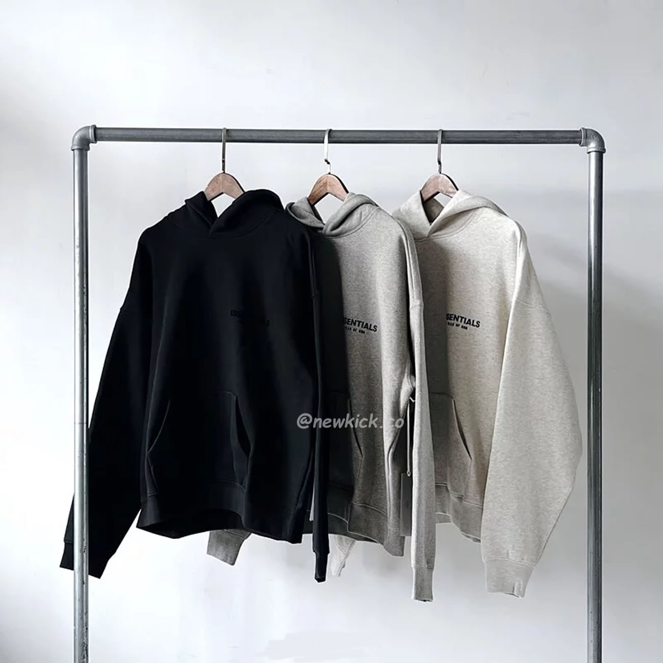 Fear Of God Essentials Core Collection Kids Pullover Hoodie Dark Heather Oatmeal (5) - newkick.vip