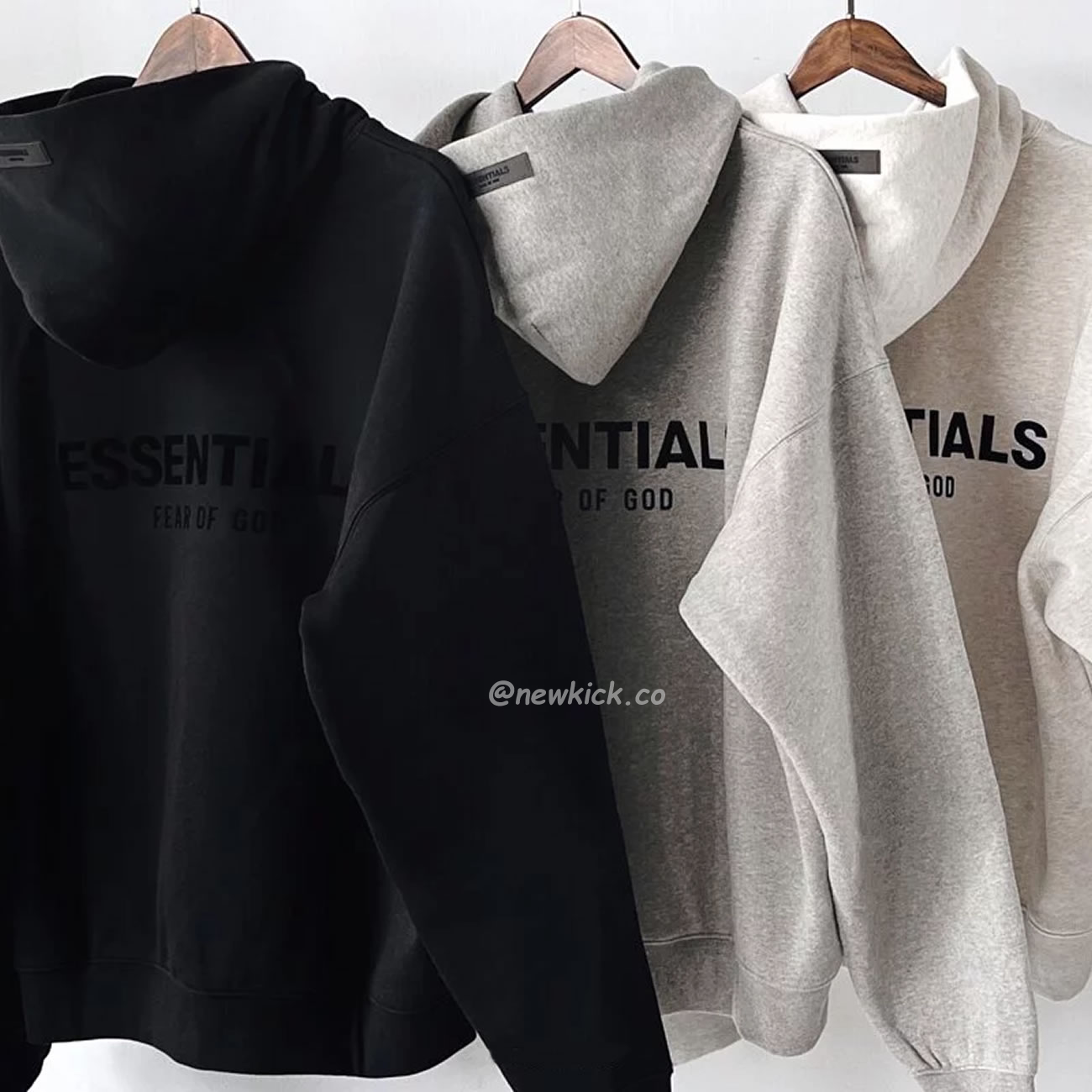 Fear Of God Essentials Core Collection Kids Pullover Hoodie Dark Heather Oatmeal (8) - newkick.vip