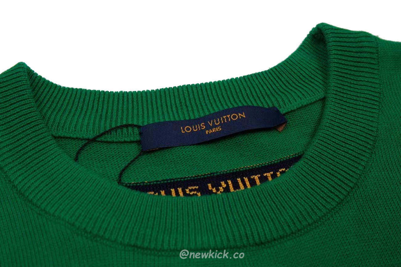 Louis Vuitton Everyday Lv Crewneck Green Black White (15) - newkick.vip