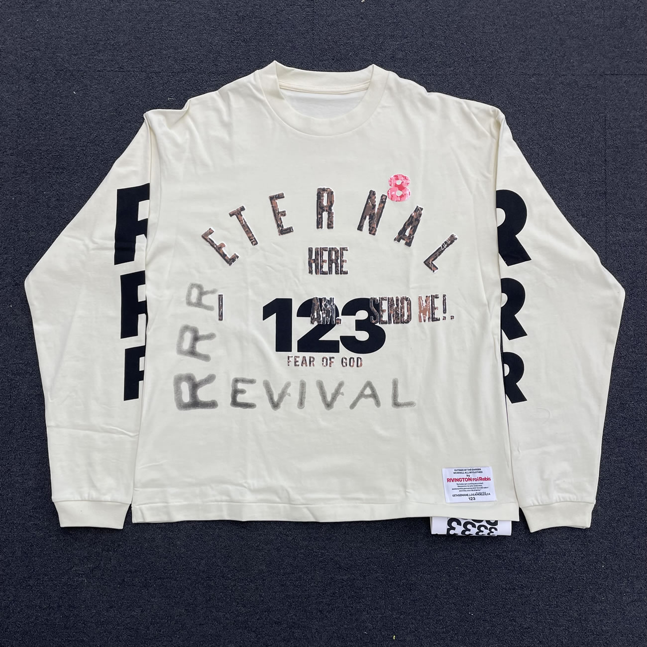 Fear Of God X Rrr123 Revival Ls T Shirt Ivory Fw22 (4) - newkick.vip