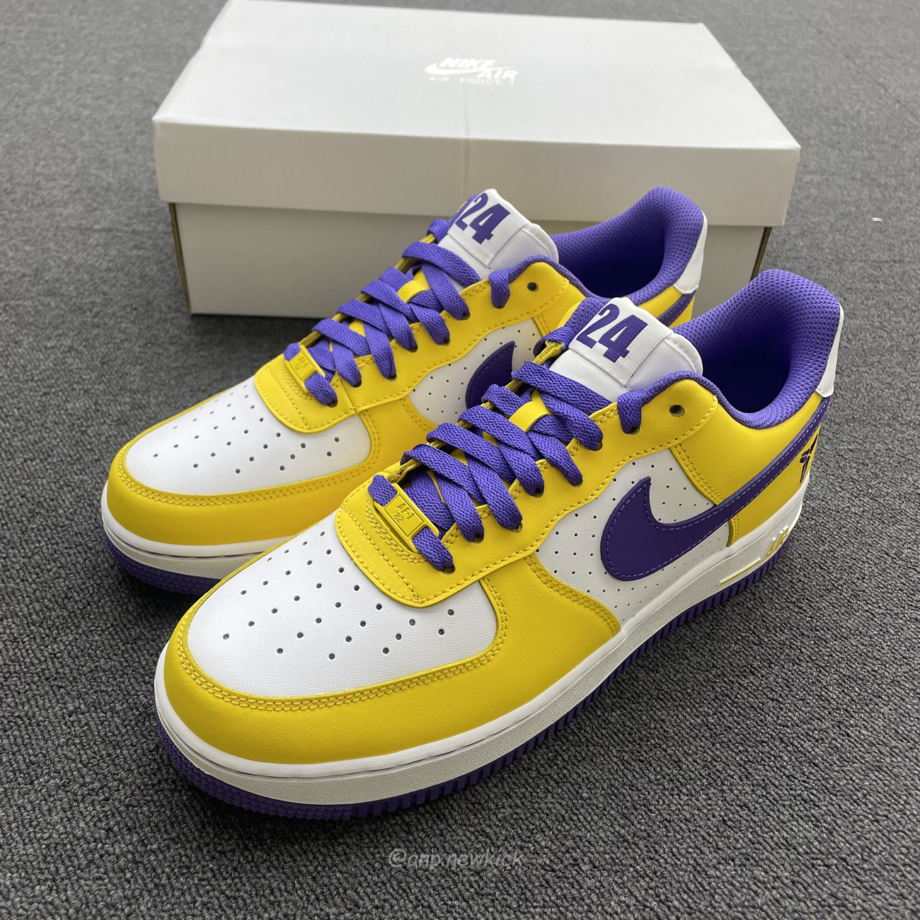 Kobe Bryant X Nike Air Force 1 Low Purple Gold Color (10) - newkick.vip