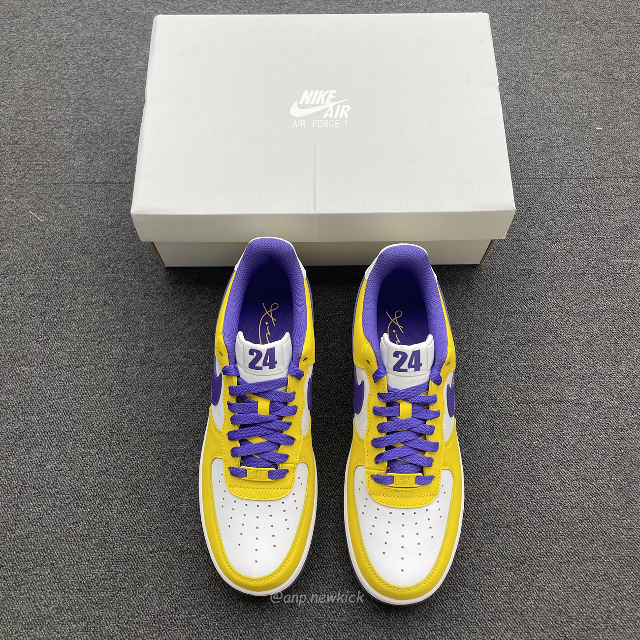 Kobe Bryant X Nike Air Force 1 Low Purple Gold Color (2) - newkick.vip