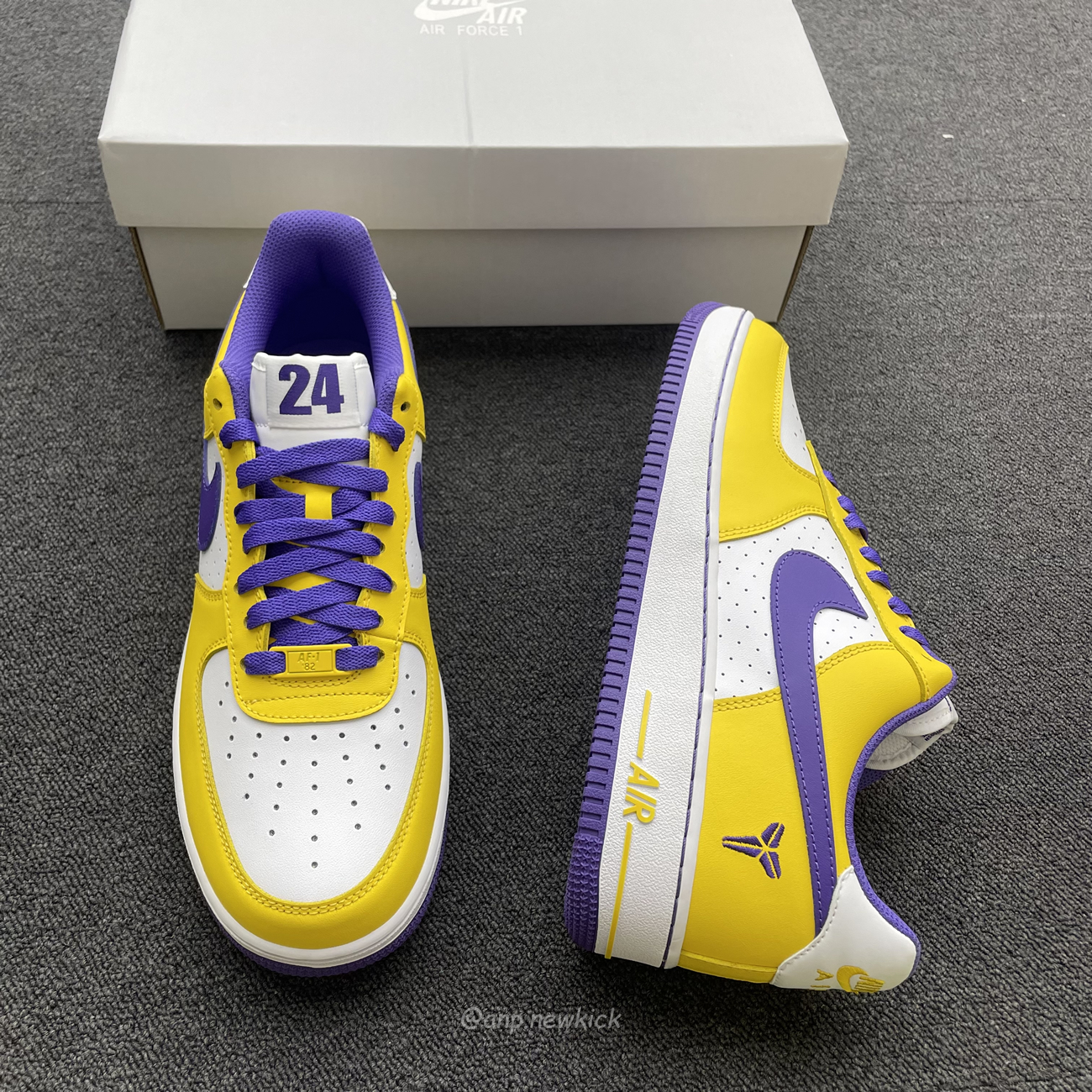 Kobe Bryant X Nike Air Force 1 Low Purple Gold Color (3) - newkick.vip