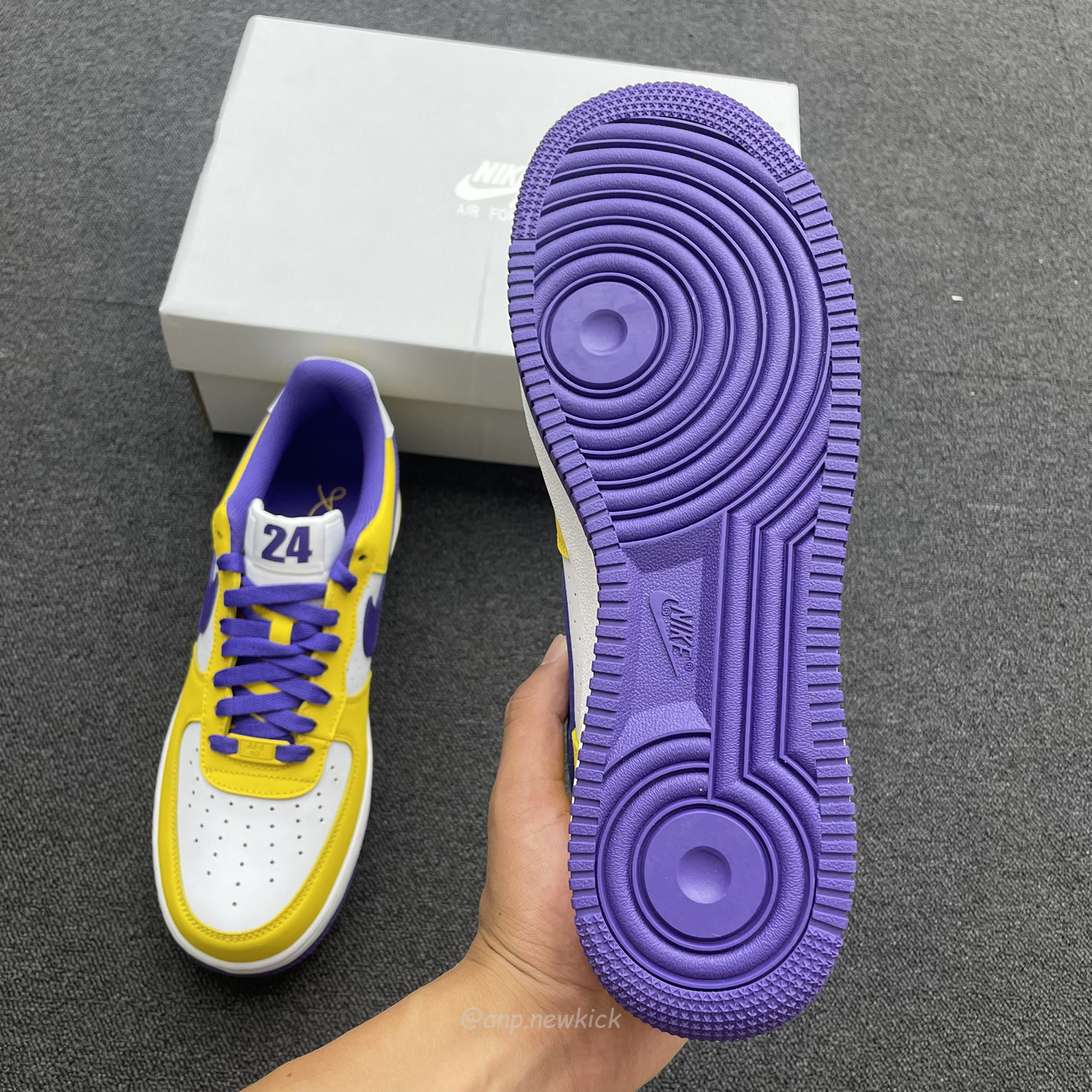 Kobe Bryant X Nike Air Force 1 Low Purple Gold Color (4) - newkick.vip