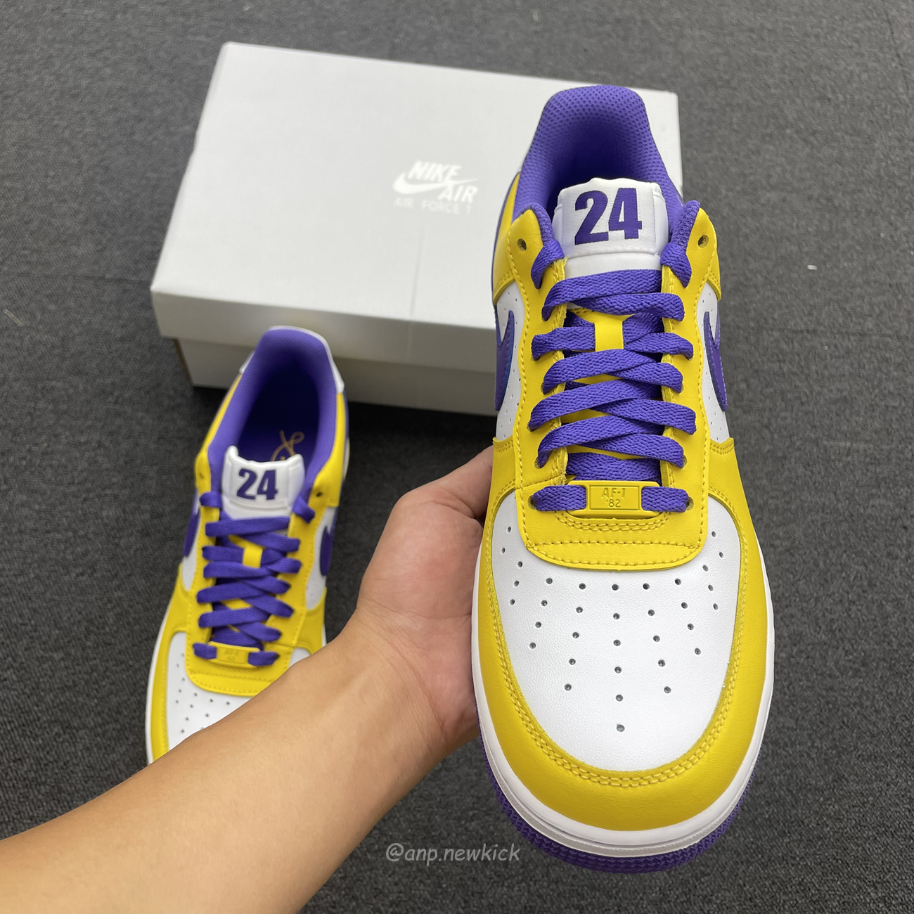 Kobe Bryant X Nike Air Force 1 Low Purple Gold Color (9) - newkick.vip