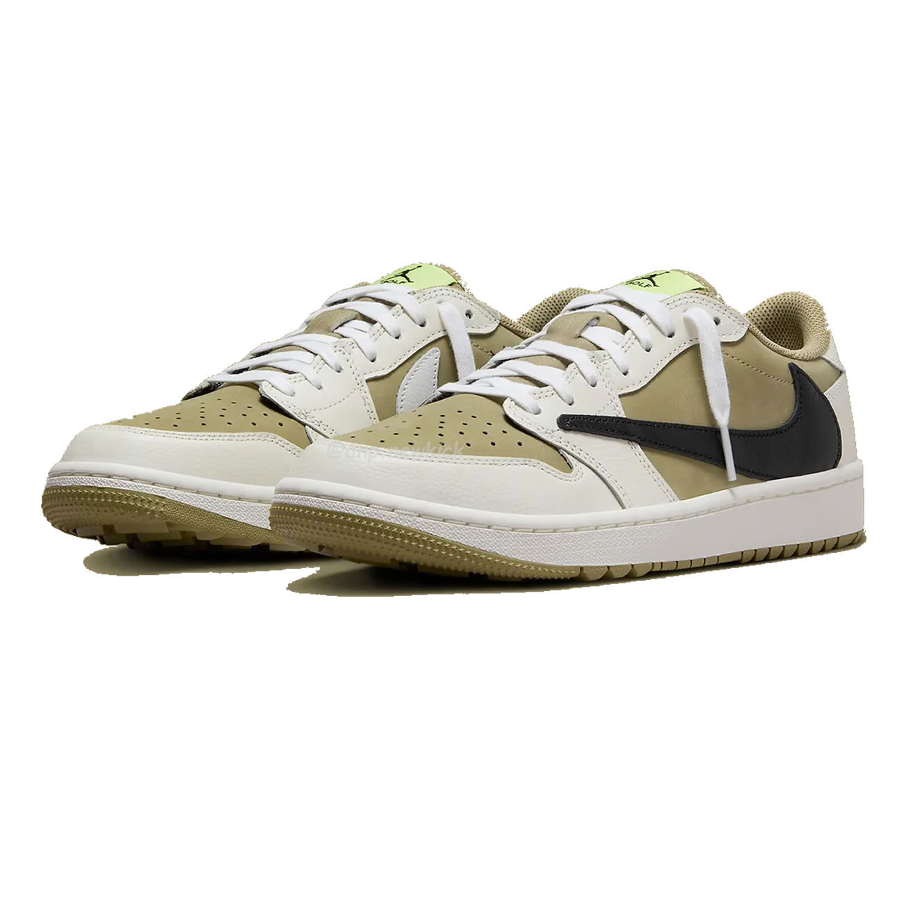 Air Jordan 1 Retro Low Golf Travis Scott Neutral Olive Fz3124 200 (17) - newkick.vip