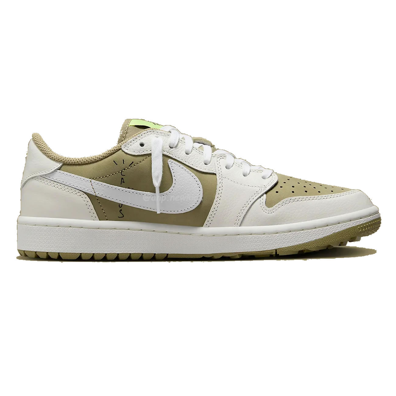 Air Jordan 1 Retro Low Golf Travis Scott Neutral Olive Fz3124 200 (20) - newkick.vip