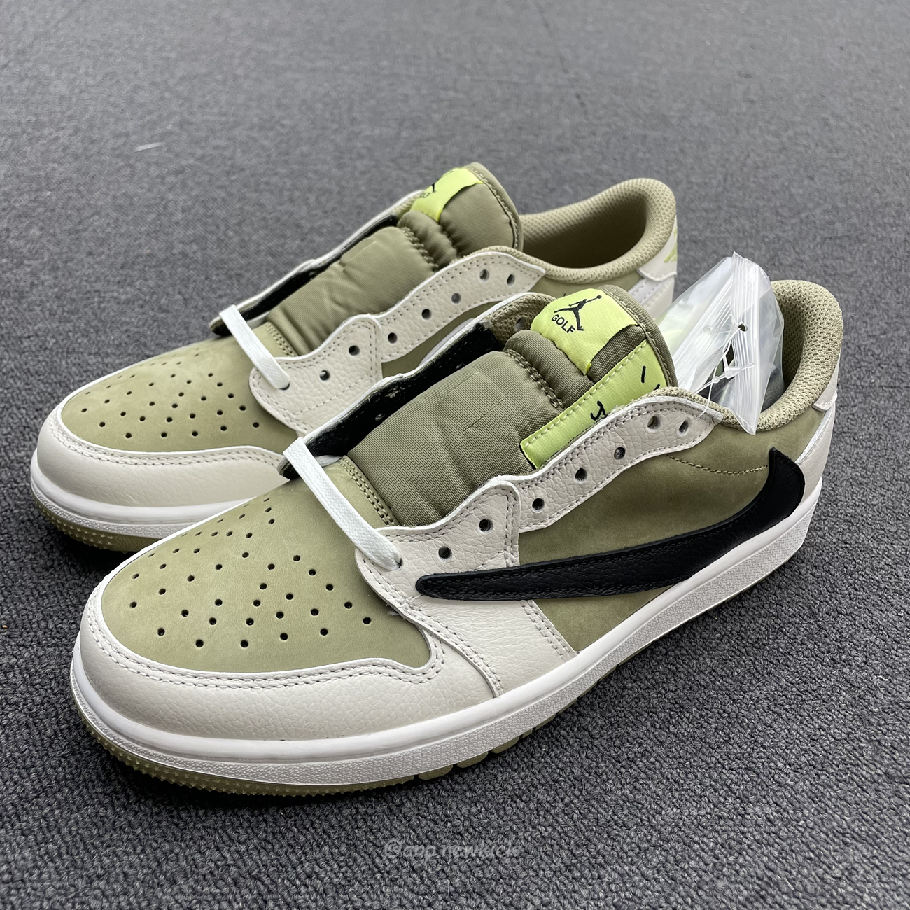 Air Jordan 1 Retro Low Golf Travis Scott Neutral Olive Fz3124 200 (4) - newkick.vip