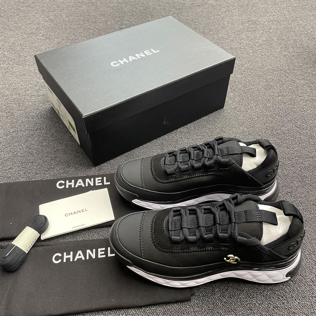 Chanel Casual Style Plain Logo Low Top Sneakers (17) - newkick.vip