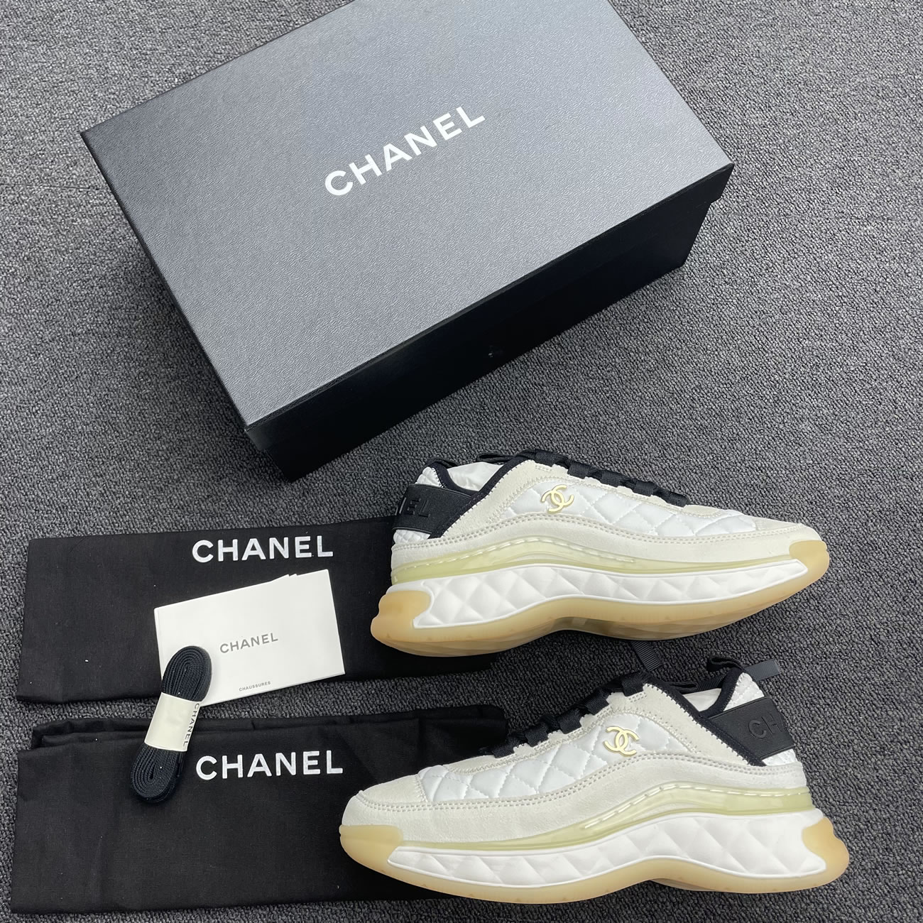 Chanel Casual Style Plain Logo Low Top Sneakers (9) - newkick.vip