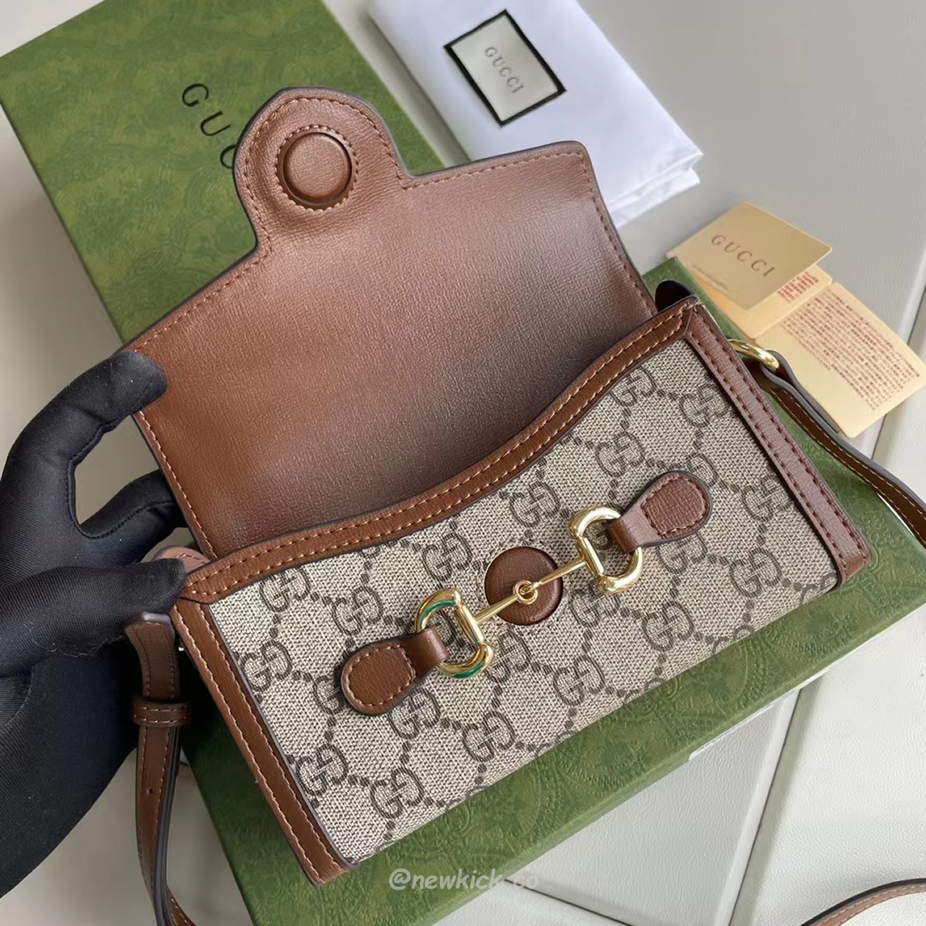 Gucci Horsebit 1955 Mini Handbag 699296 92tcg 8563 (8) - newkick.vip