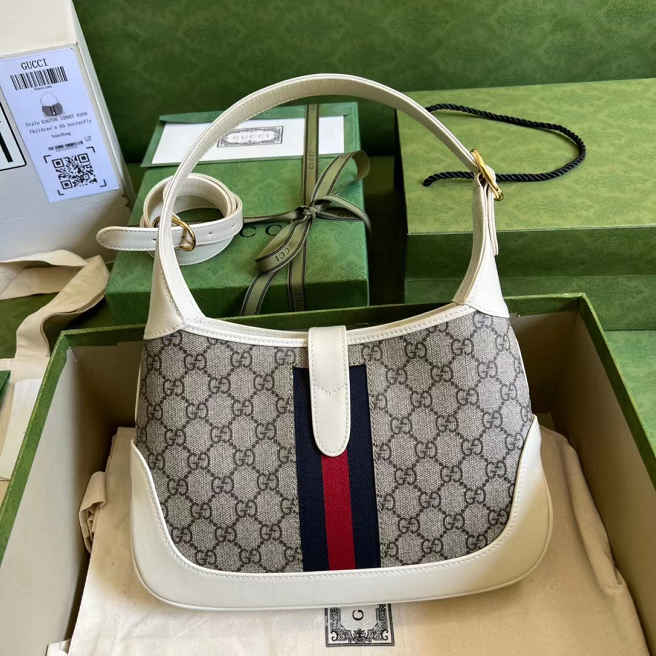 Gucci Jackie 1961 Shoulder Bag 636706 Huhhg 9794 (2) - newkick.vip