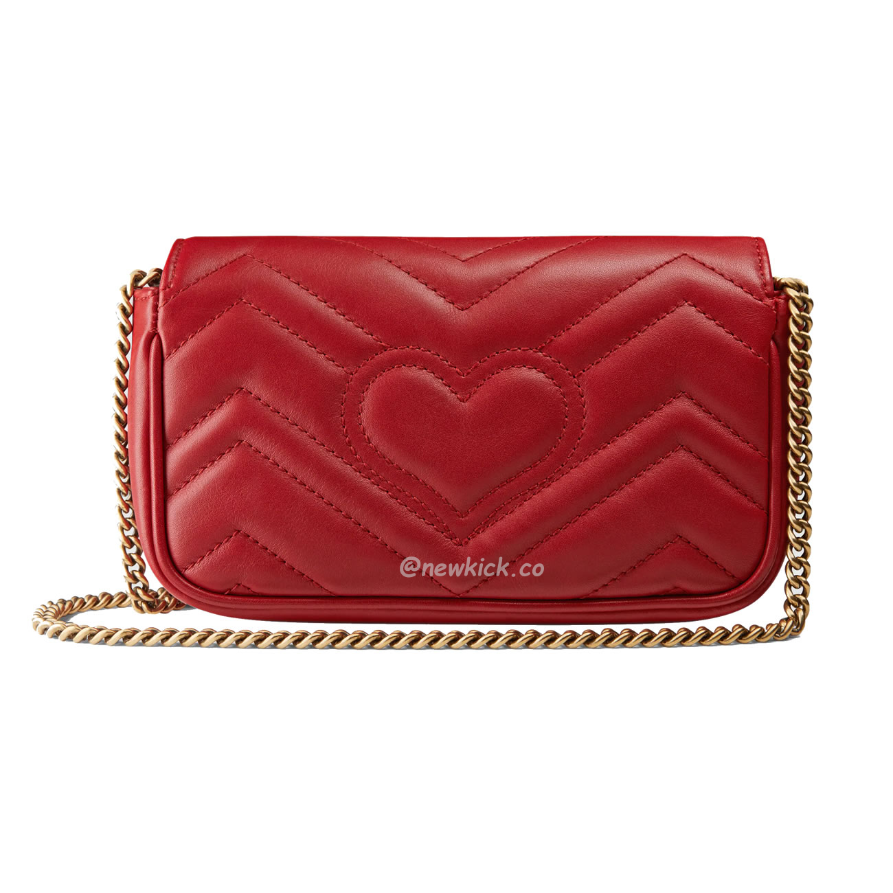 Gucci Gg Marmont Matelasse Super Mini Bag Red (6) - newkick.vip