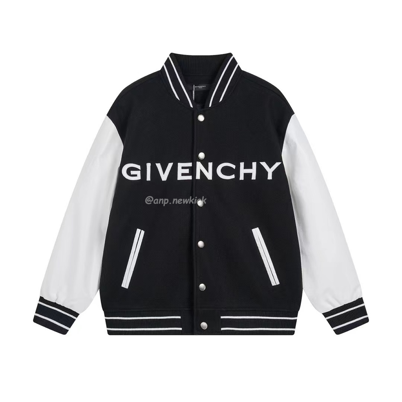 Givenchy Knitted Logo Varsity Jacket (1) - newkick.vip