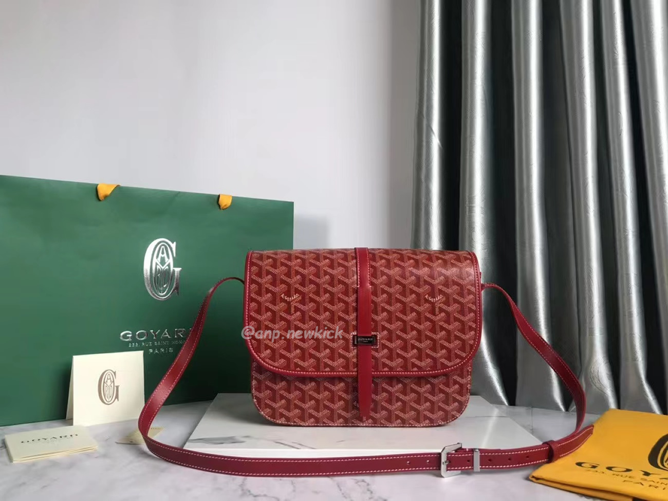 Goyard Belvedere Pm Green Red Sky Blue Black Yellow (14) - newkick.vip