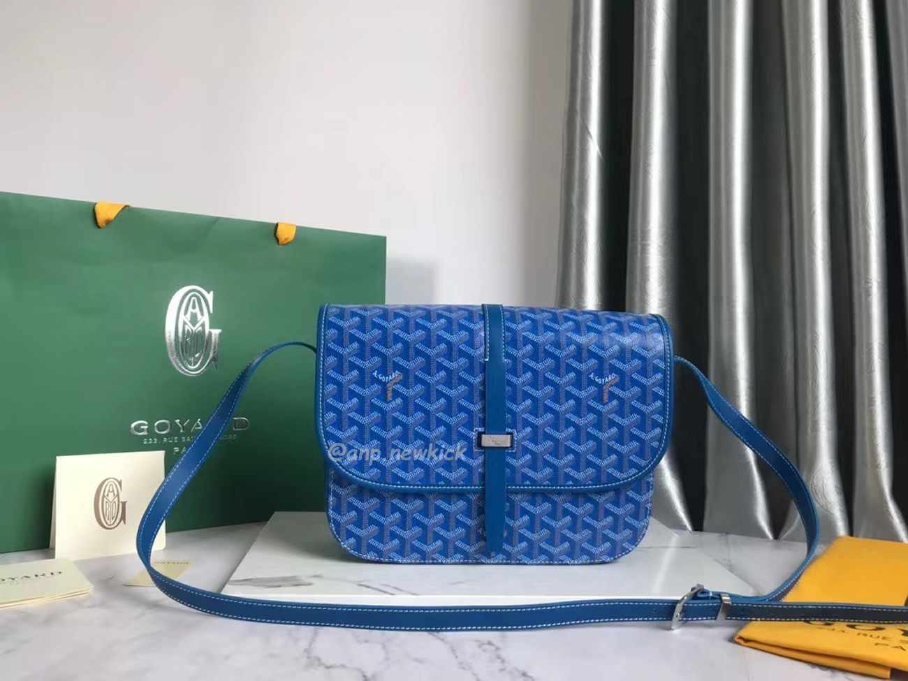 Goyard Belvedere Pm Green Red Sky Blue Black Yellow (18) - newkick.vip