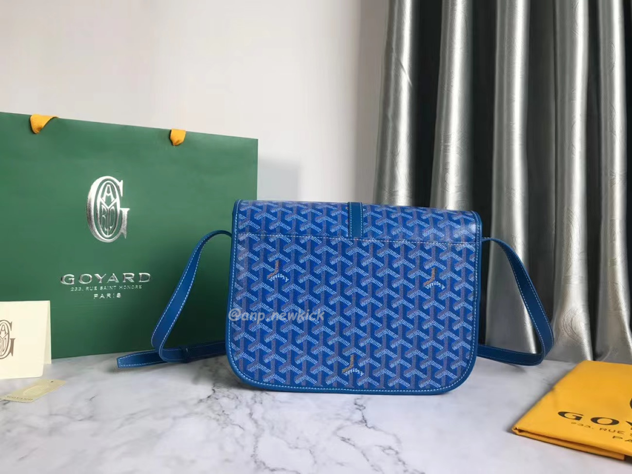 Goyard Belvedere Pm Green Red Sky Blue Black Yellow (21) - newkick.vip