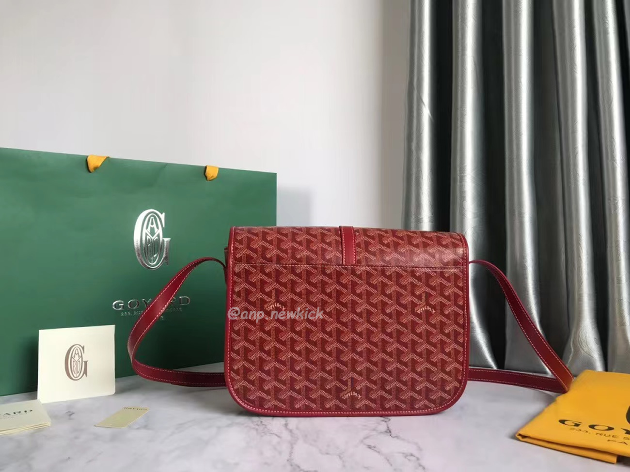 Goyard Belvedere Pm Green Red Sky Blue Black Yellow (6) - newkick.vip