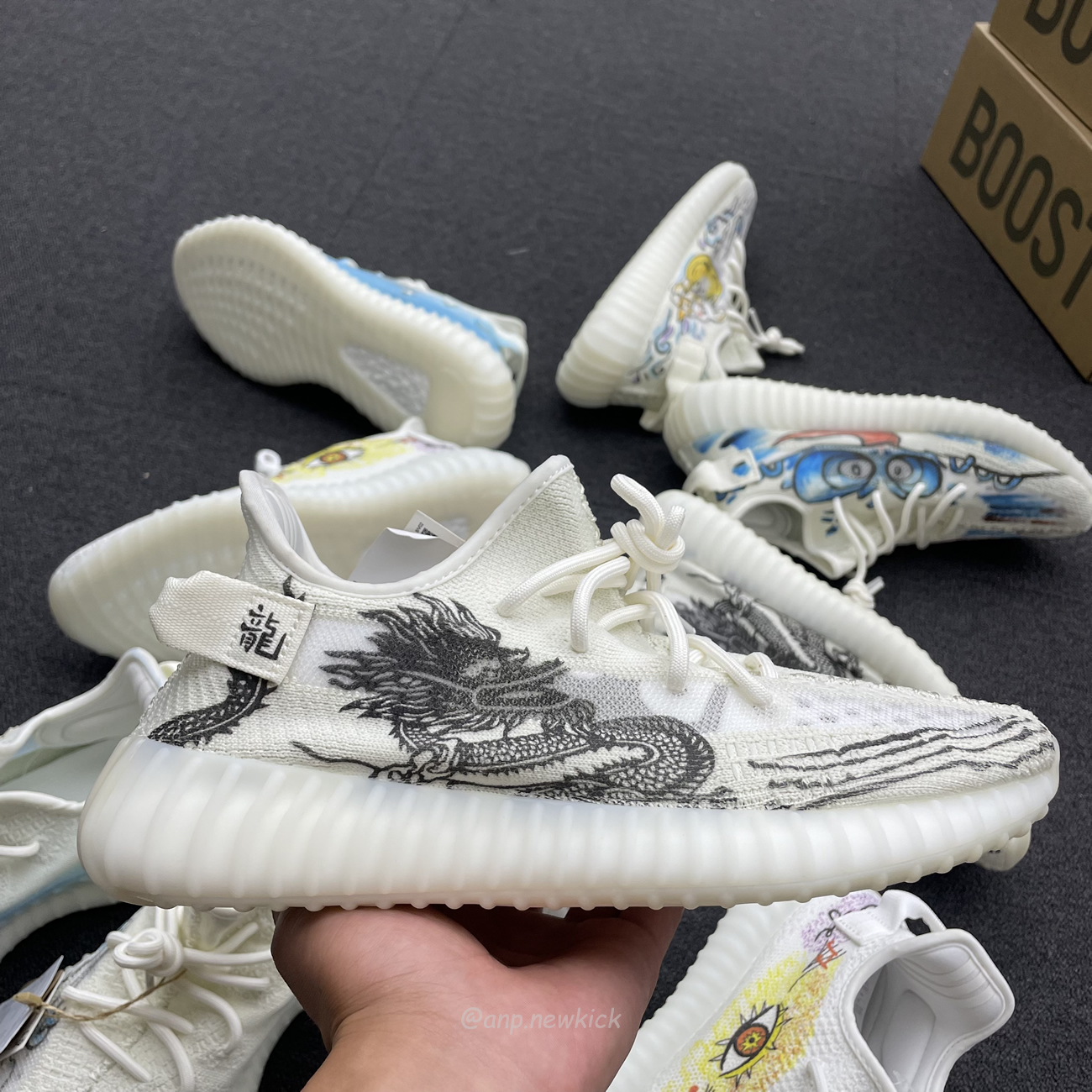 Adidas Yeezy Boost 350 V2 Bone Graffiti Hq6316 (20) - newkick.vip