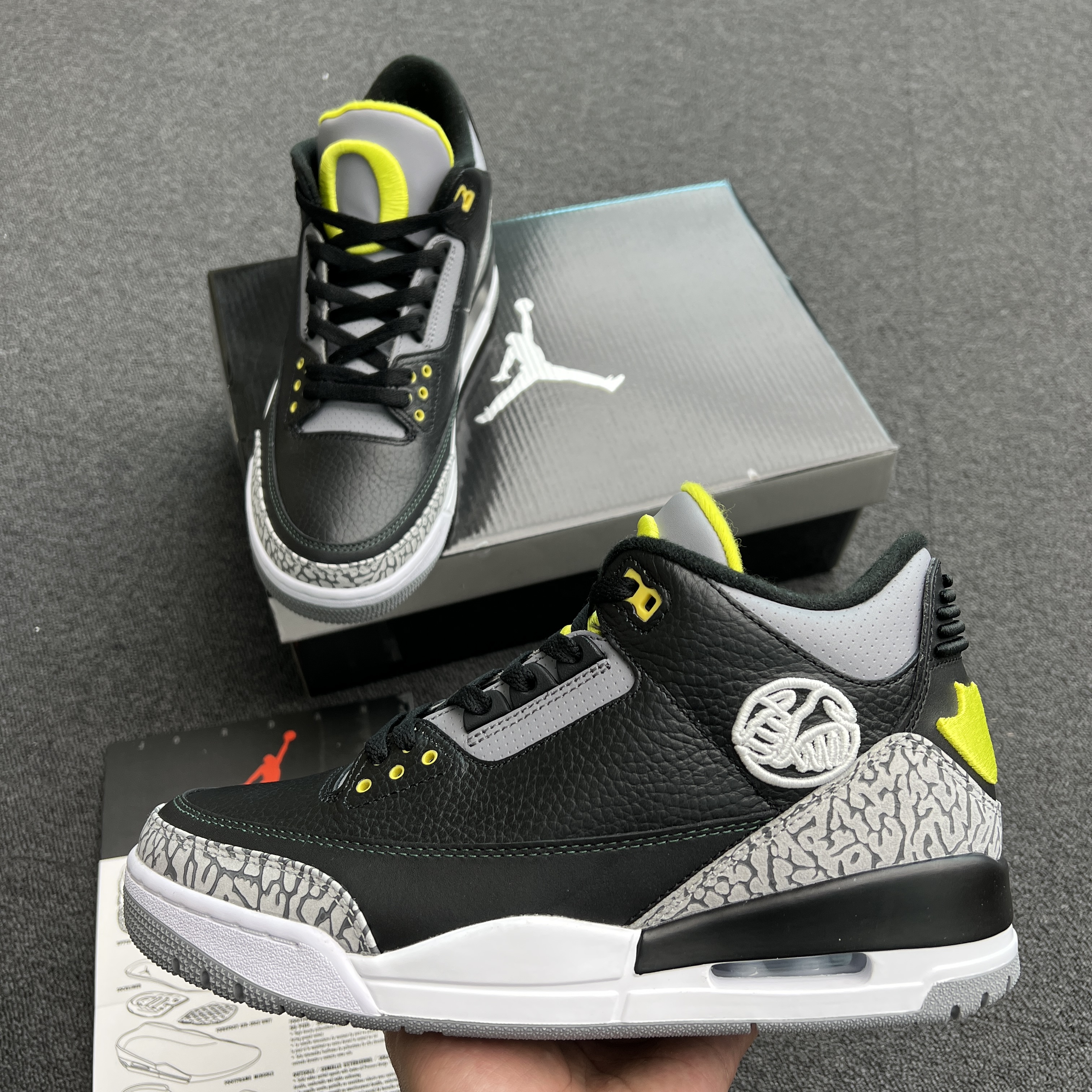 Jordan 3 Retro Oregon Ducks Pit Crew Both Pairs H011 Mnjdls 5 (4) - newkick.vip