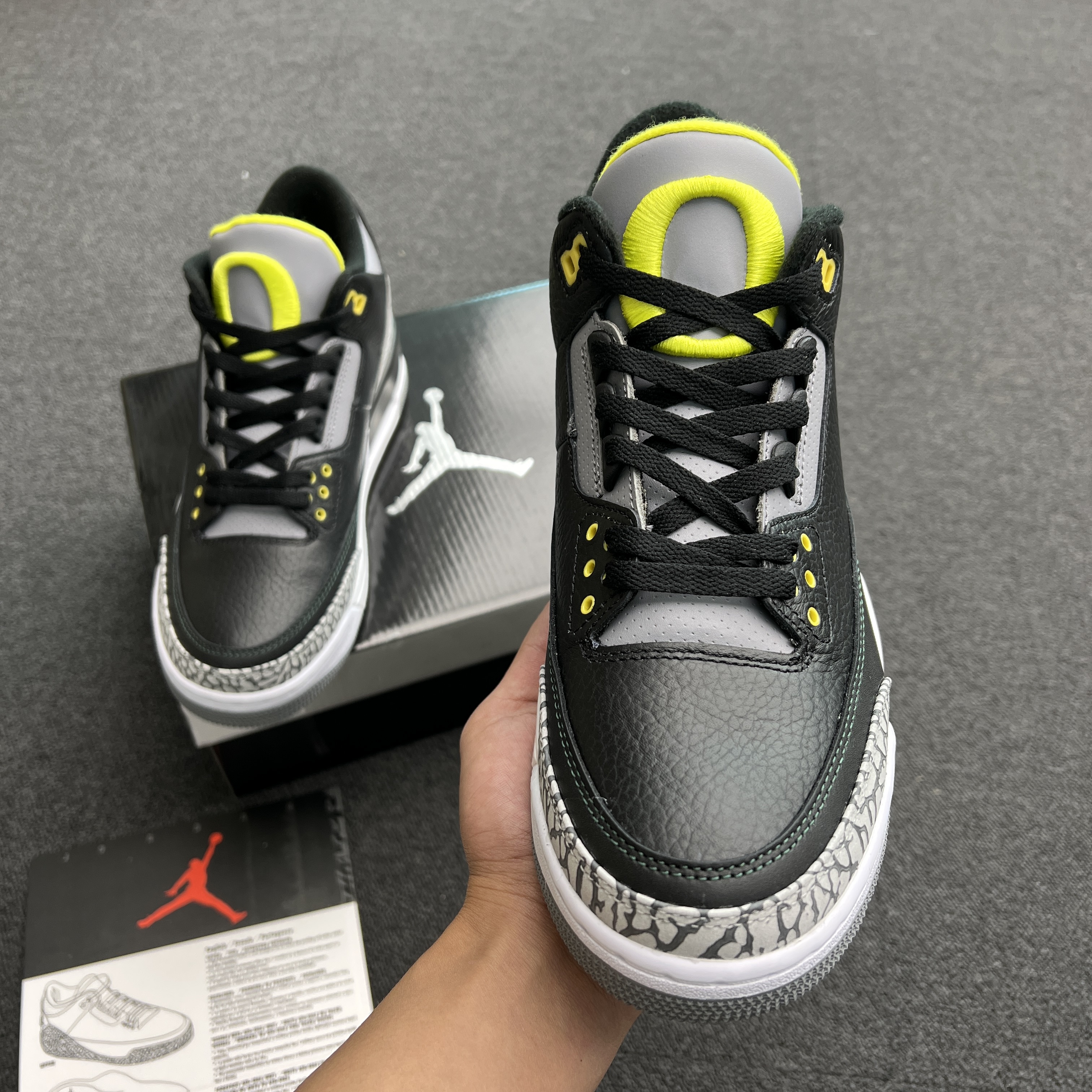 Jordan 3 Retro Oregon Ducks Pit Crew Both Pairs H011 Mnjdls 5 (8) - newkick.vip