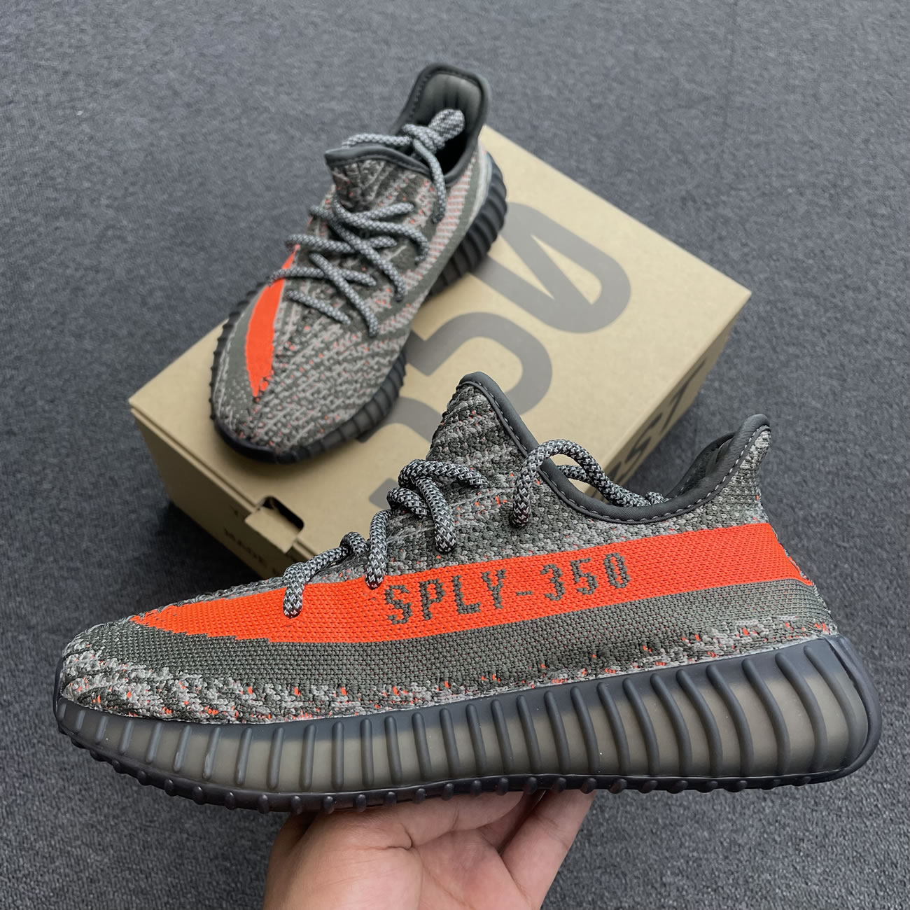 Adidas Yeezy Boost 350 V2 Dark Beluga Hq7045 (2) - newkick.vip