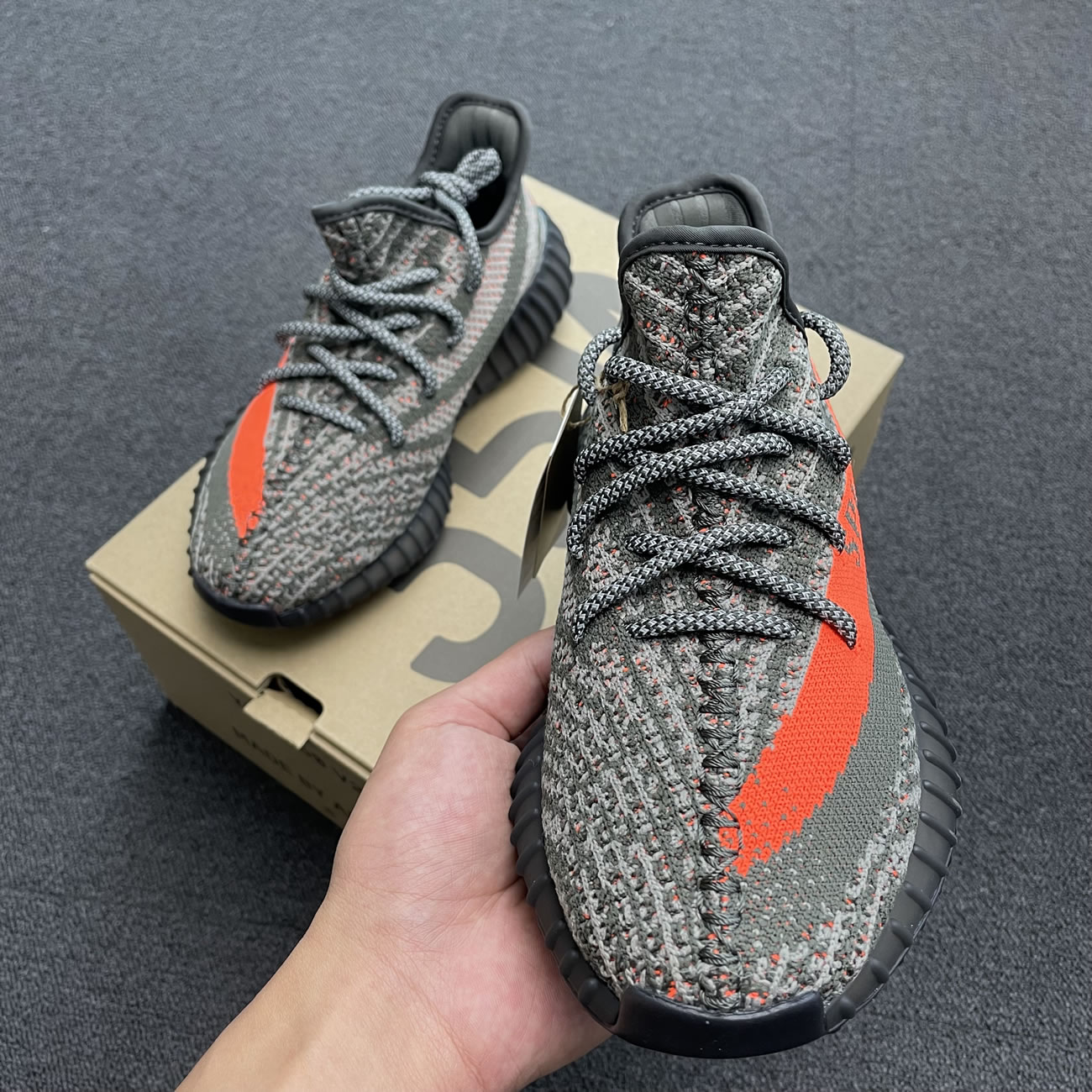 Adidas Yeezy Boost 350 V2 Dark Beluga Hq7045 (4) - newkick.vip