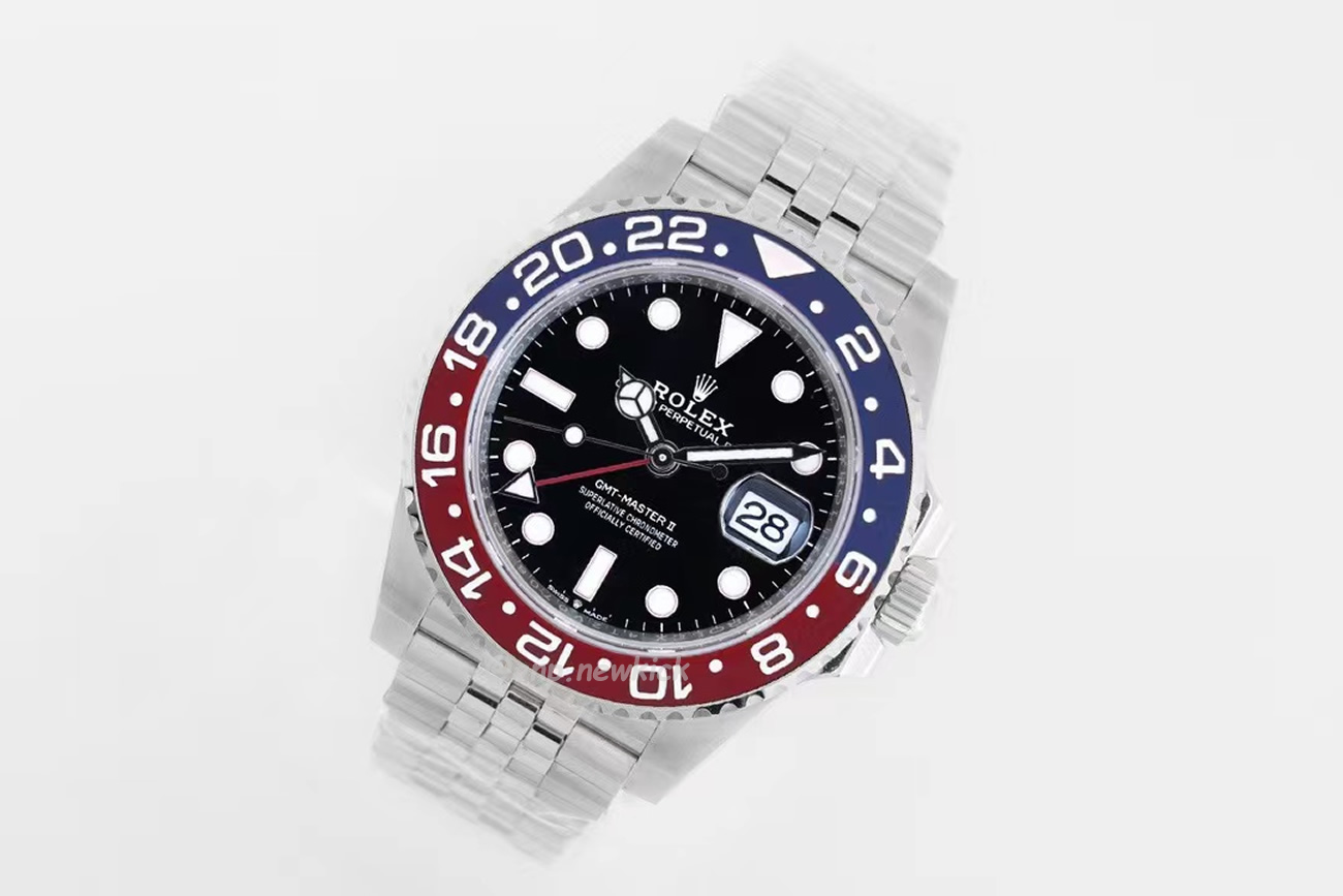 Rolex Gmt Master Ii Battgirl Pepsi Jubilee (10) - newkick.vip