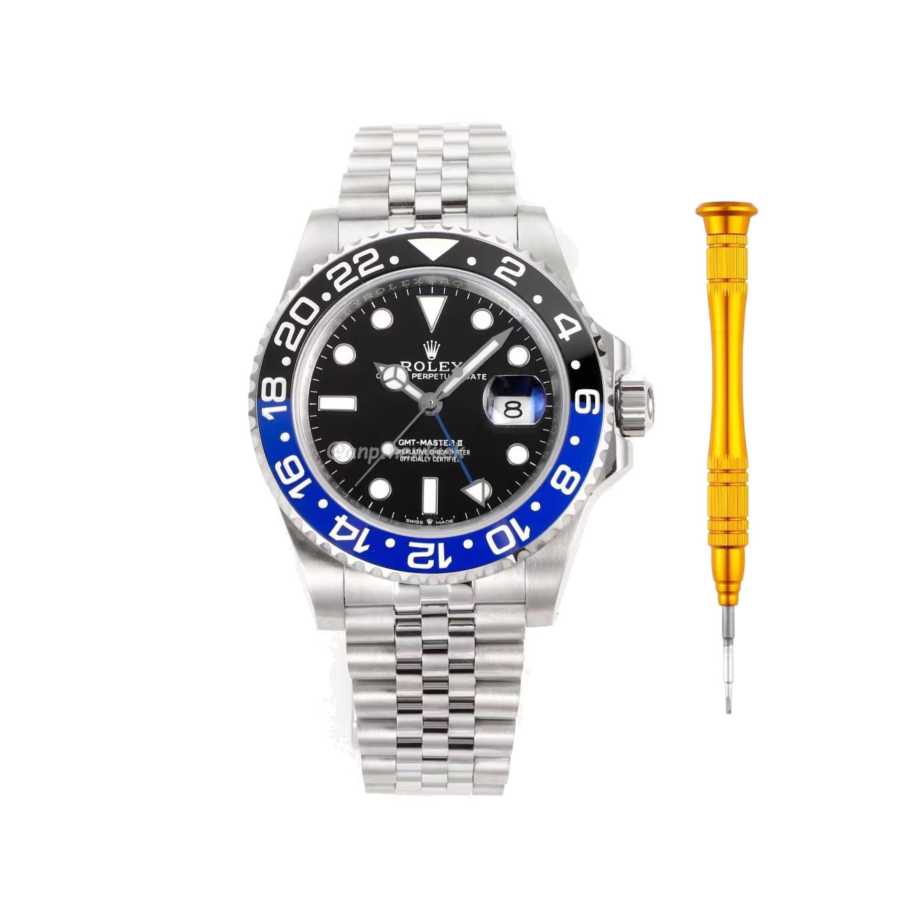 Rolex Gmt Master Ii Battgirl Pepsi Jubilee (16) - newkick.vip