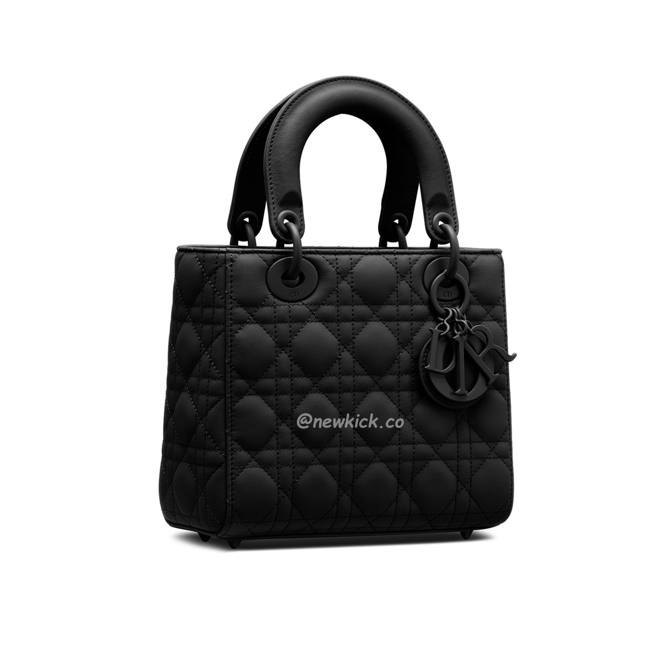 Dior My Lady Abc Black Ultra Matte Canage Calfskin With Rattan Pattern M0538sloi M989 (13) - newkick.vip