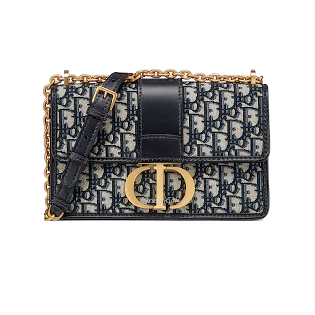 Dior 30 Montaigne Chain Bag Blue Dior Oblique Jacquard M9208utzq M928 (1) - newkick.vip