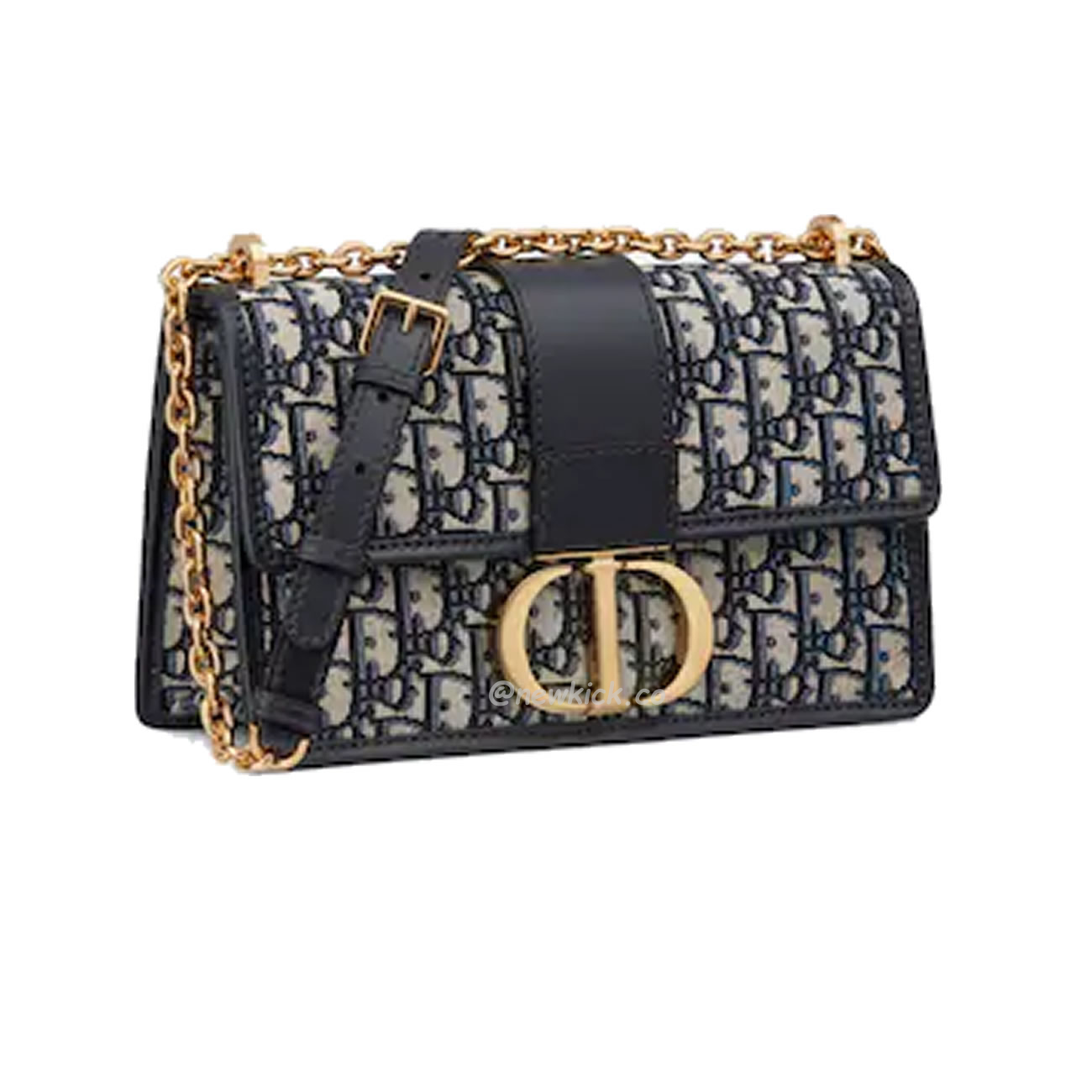 Dior 30 Montaigne Chain Bag Blue Dior Oblique Jacquard M9208utzq M928 (2) - newkick.vip