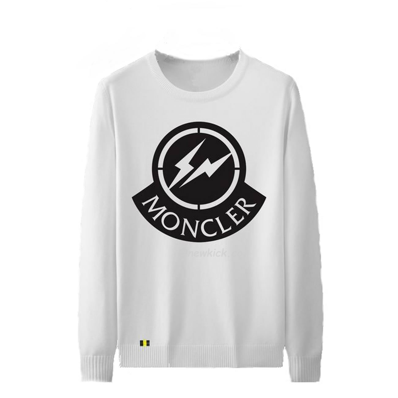 Moncler 2022 Crew Neck Pullover T Shirt Print White (1) - newkick.vip