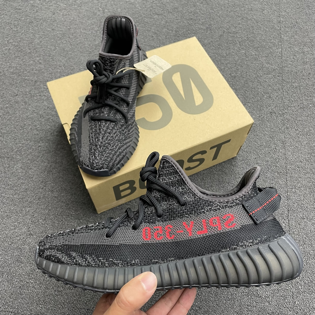 Adidas Yeezy Boost 350 V2 Dark Zebra Nk9655 (1) - newkick.vip