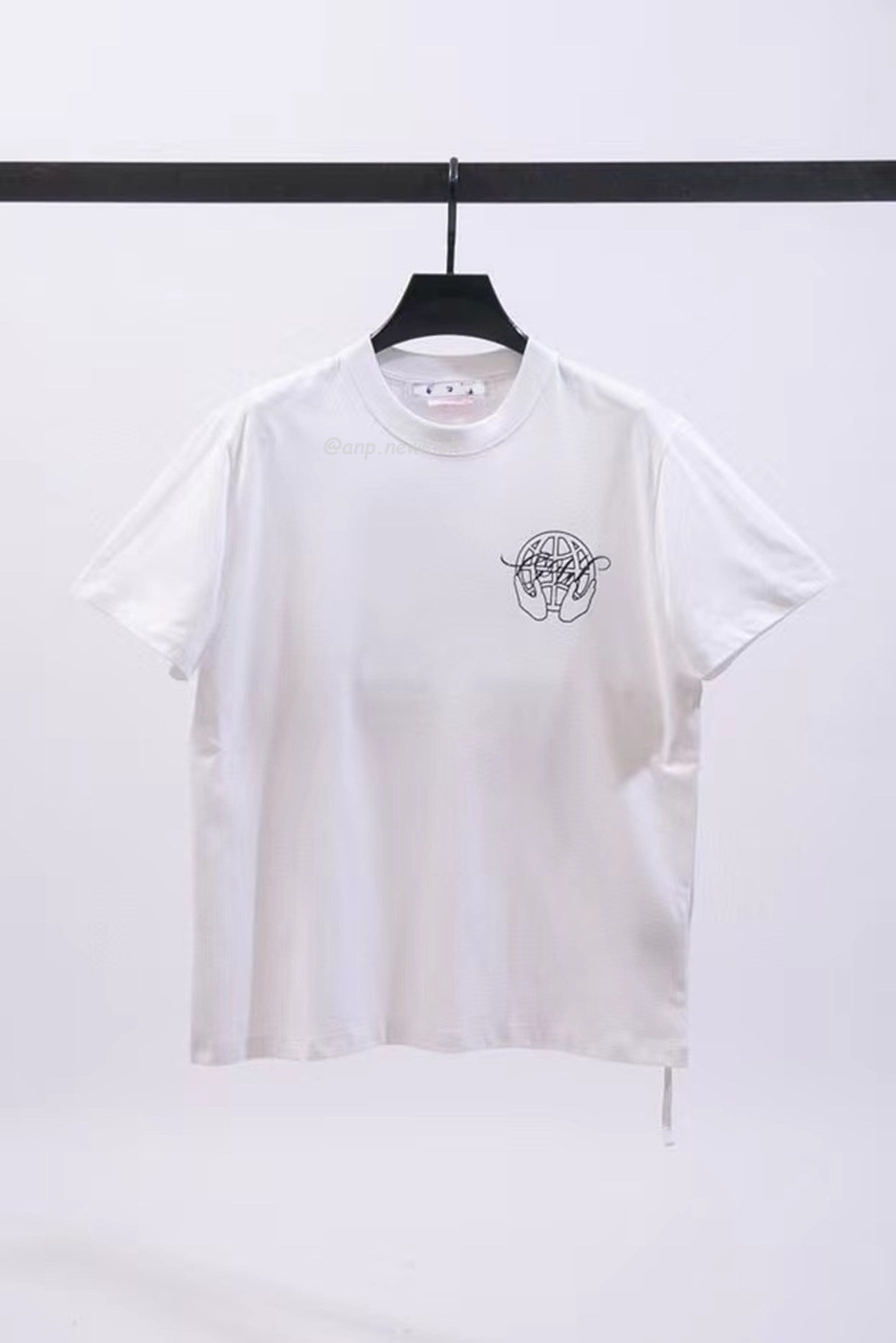 Off White Hand Arrow Tee White Black (15) - newkick.vip