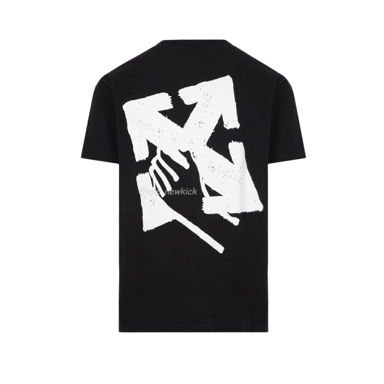 Off White Hand Arrow Tee White Black (2) - newkick.vip