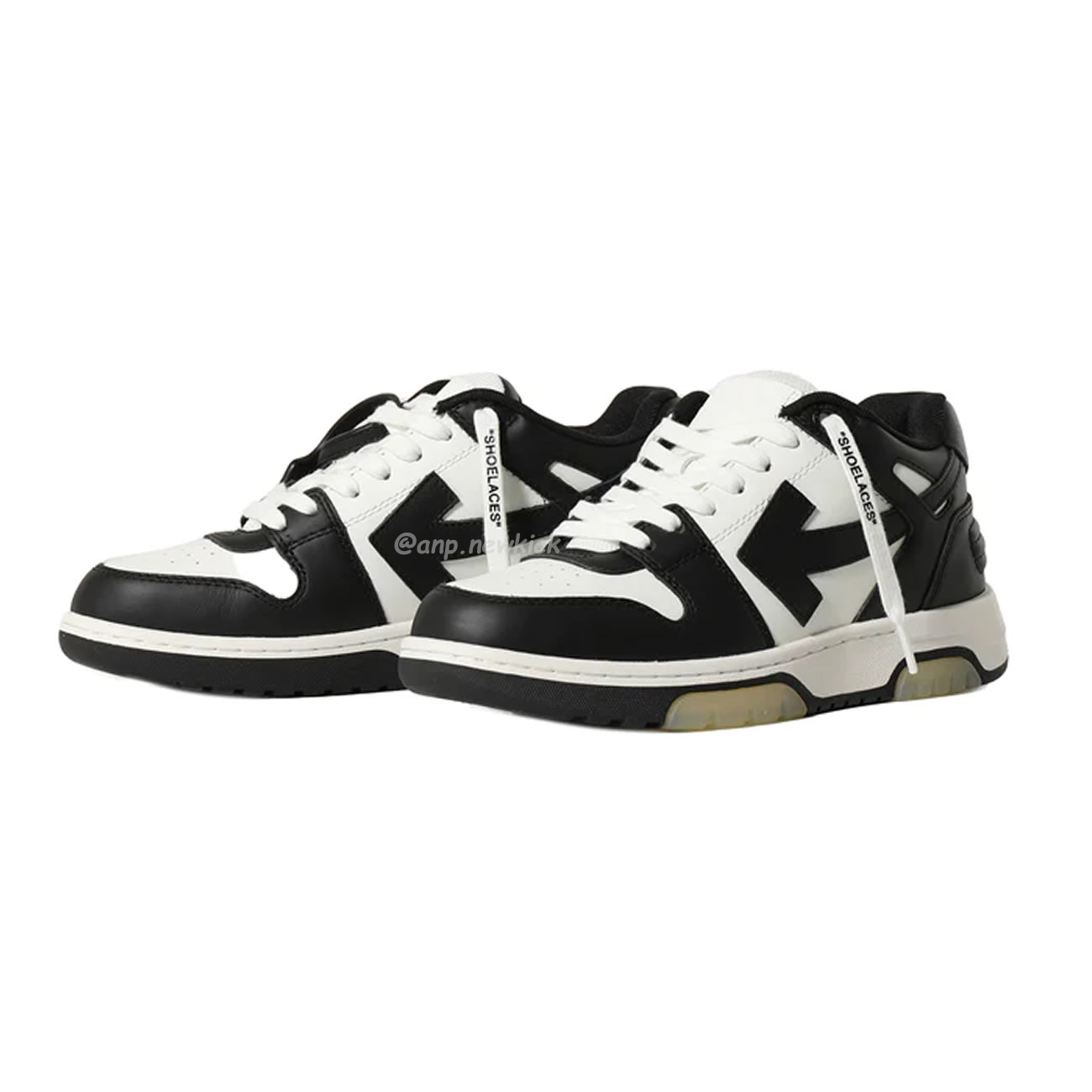 Off White Out Of Office Ooo Low Tops White Black White (4) - newkick.vip