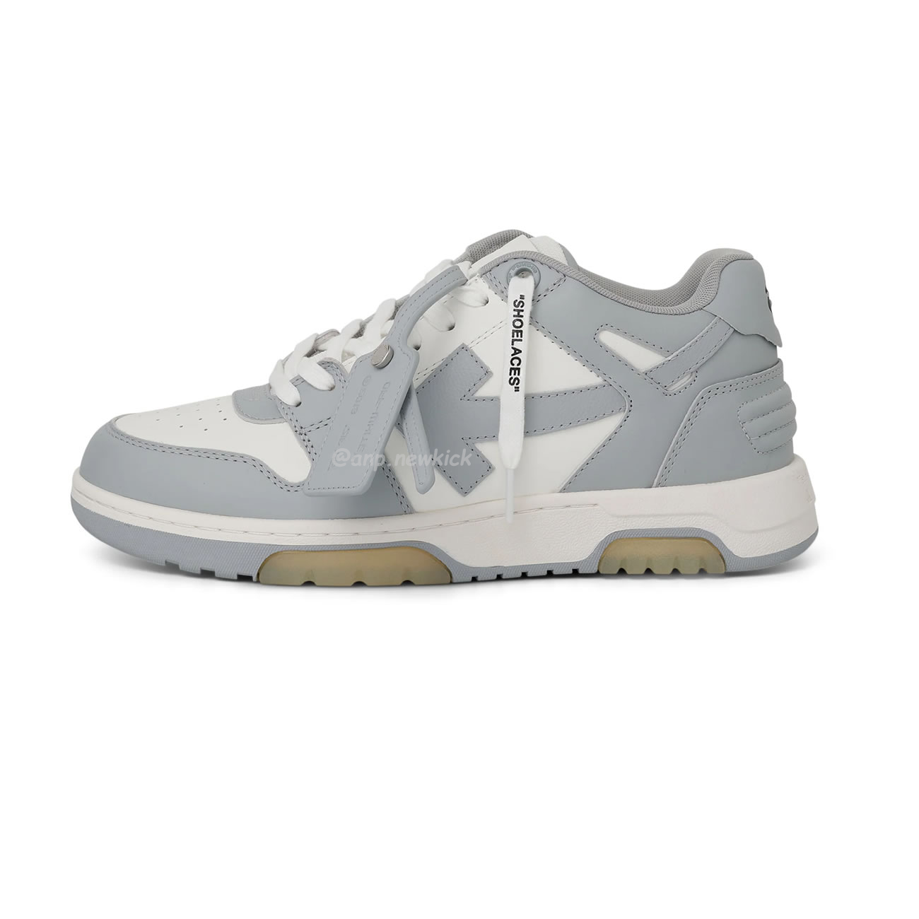 Off White Out Of Office Calf Leather White Grey Omia189c99 Lea007 0109 (1) - newkick.vip