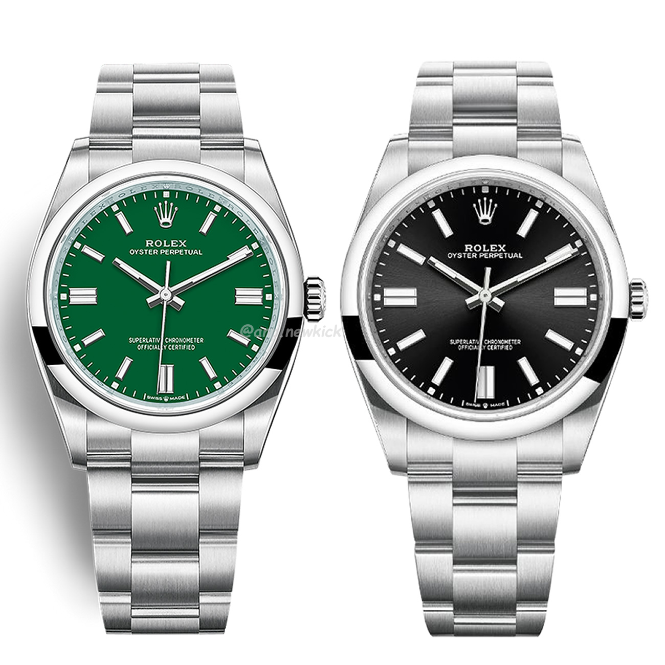 Rolex Oyster Perpetual Green Bright Black (1) - newkick.vip