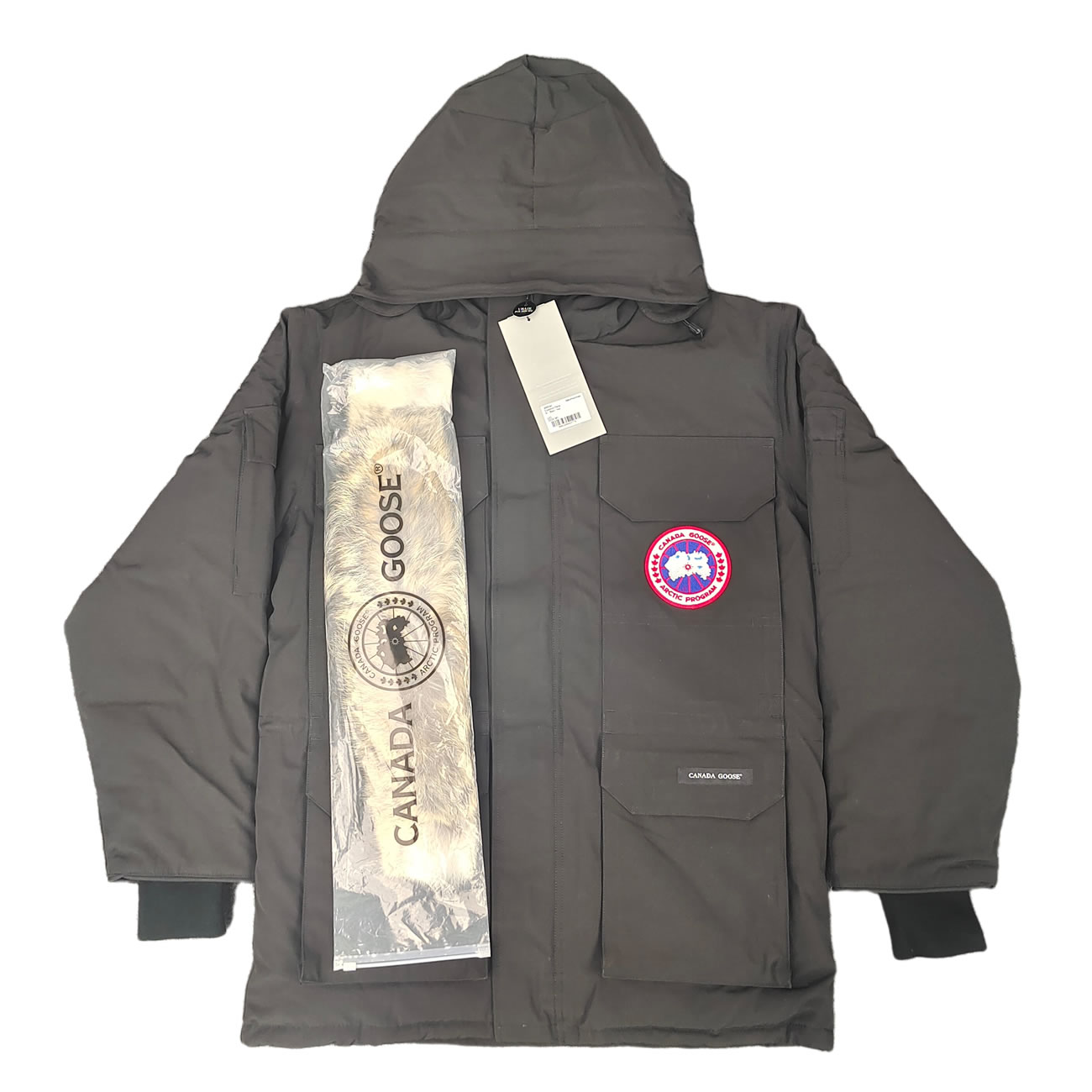 Canada Goose Expedition Logo Pbi Patch Parka Coat (2) - newkick.vip