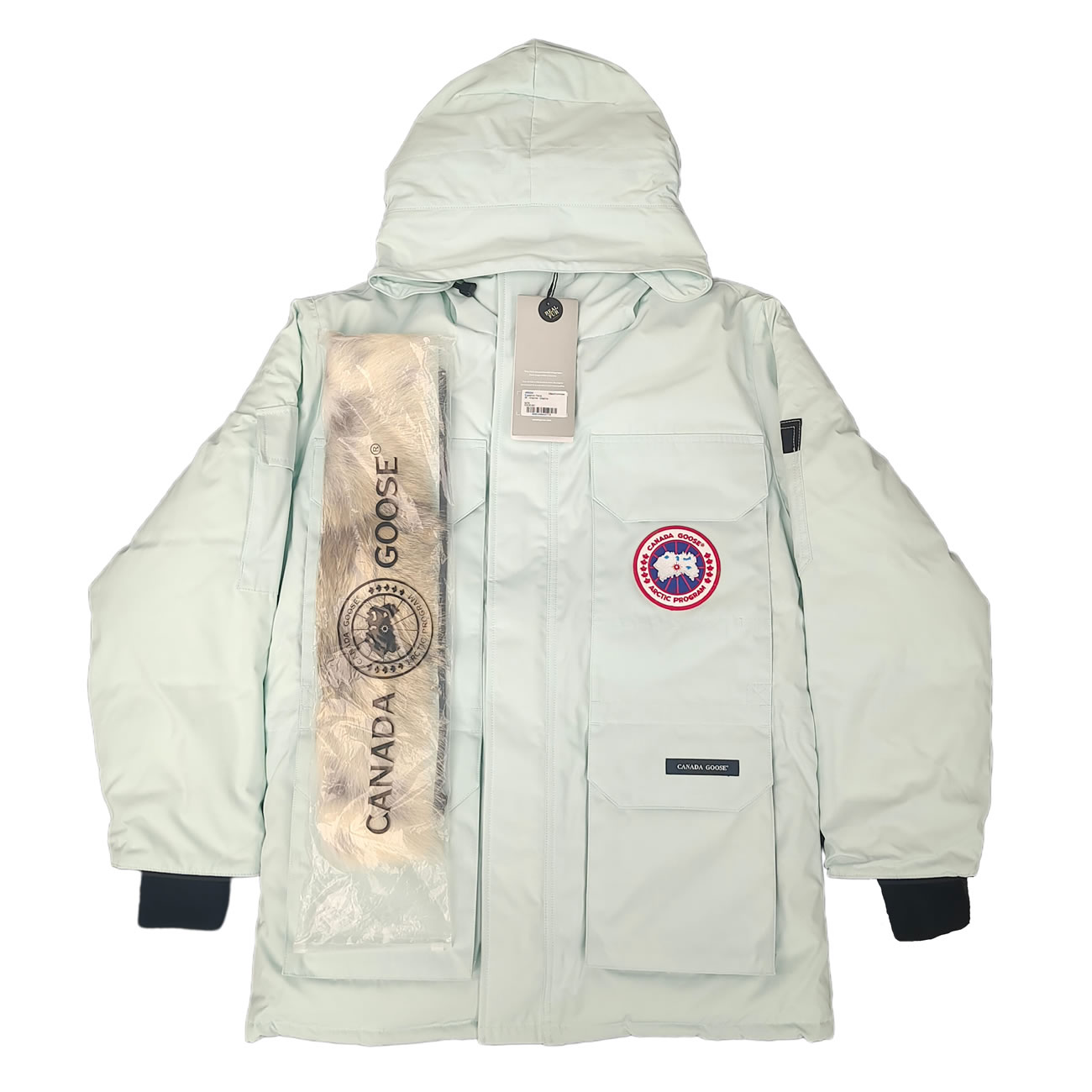 Canada Goose Expedition Logo Pbi Patch Parka Coat (3) - newkick.vip