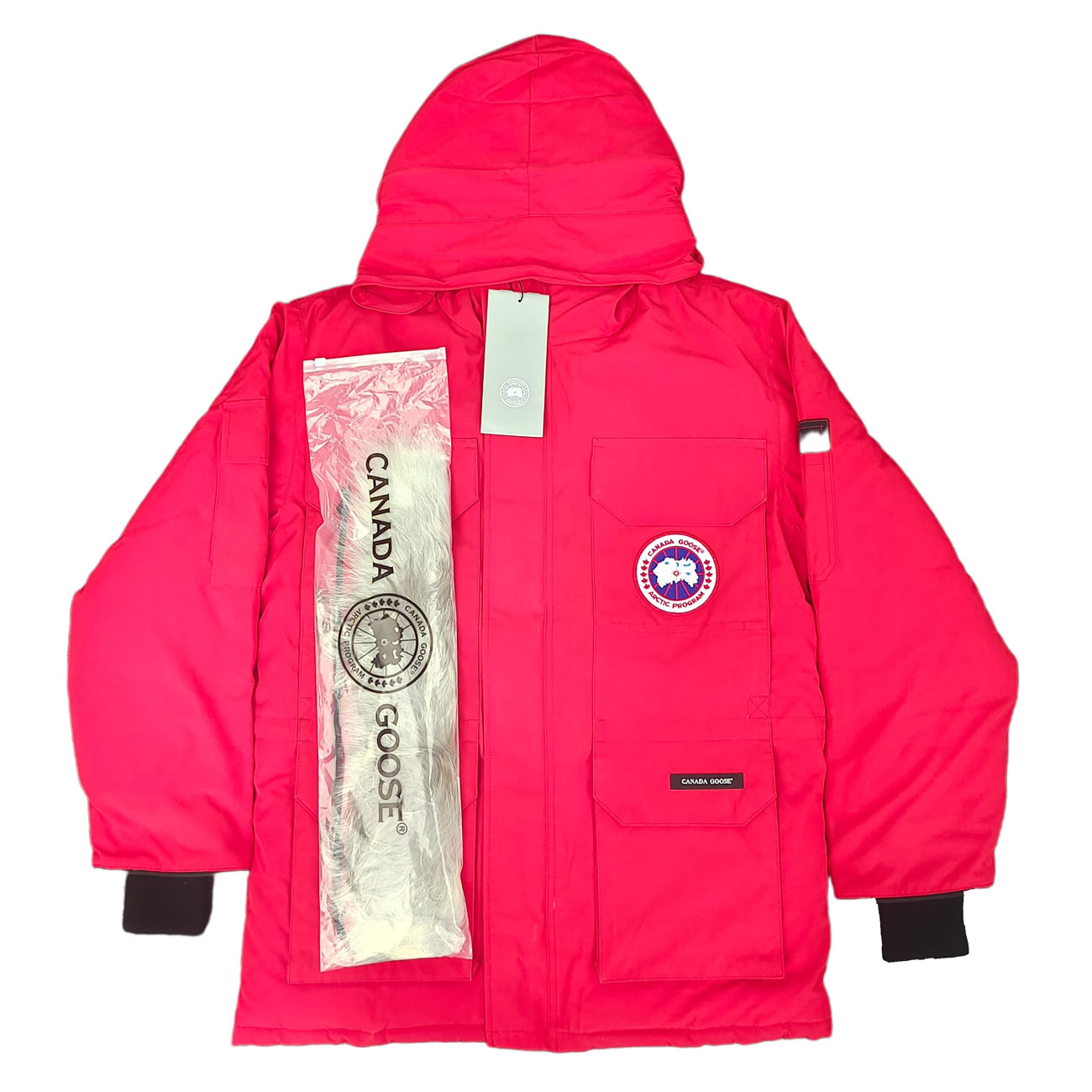 Canada Goose Expedition Logo Pbi Patch Parka Coat (5) - newkick.vip