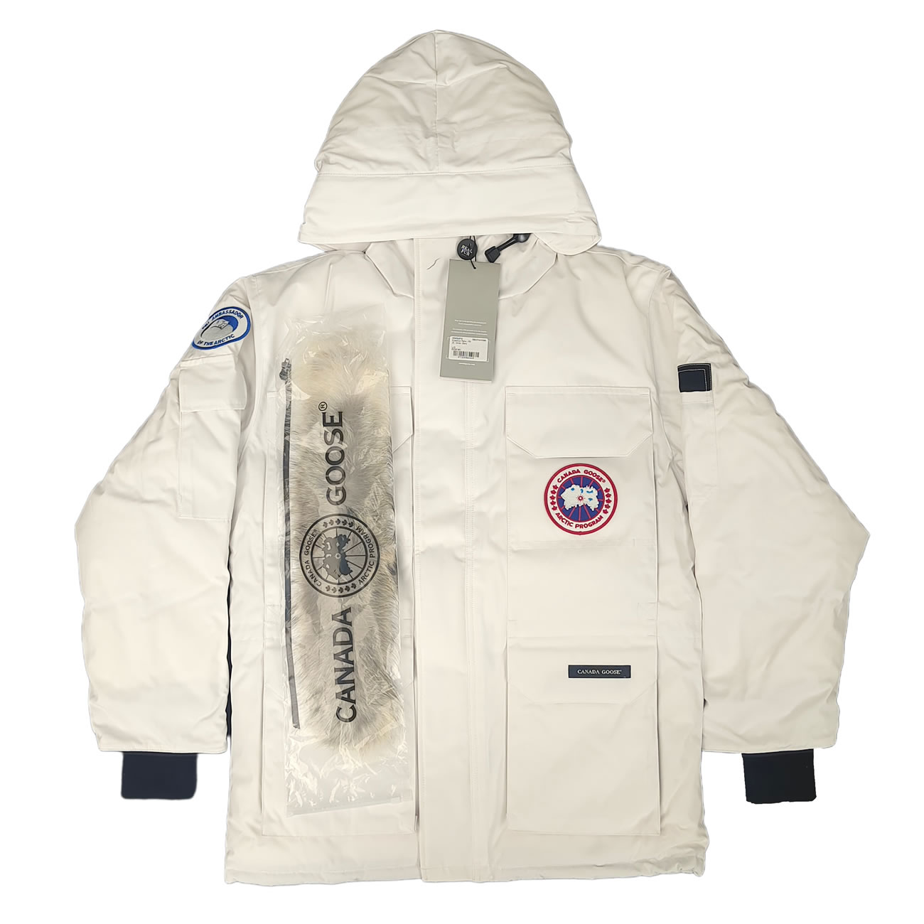 Canada Goose Expedition Logo Pbi Patch Parka Coat (6) - newkick.vip