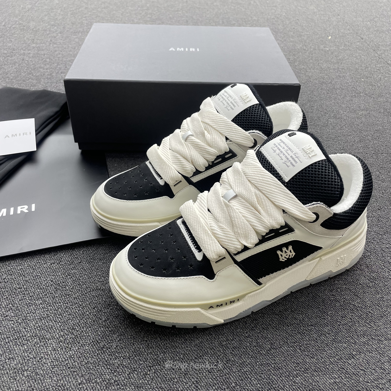 Amiri Ma 1 White Black Pf23mfs010 111 (2) - newkick.vip